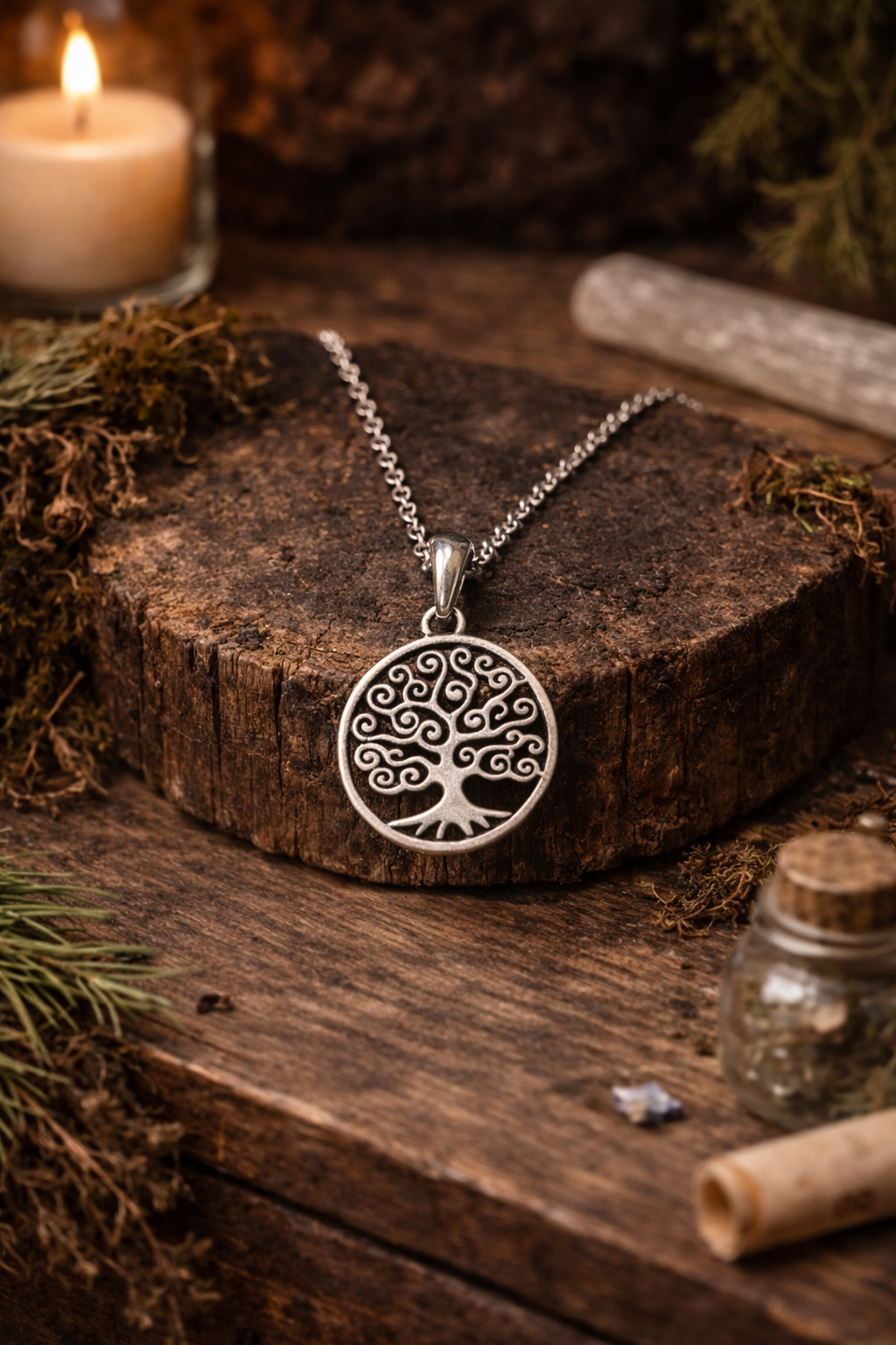 Tree of Life Pendant Sterling Silver