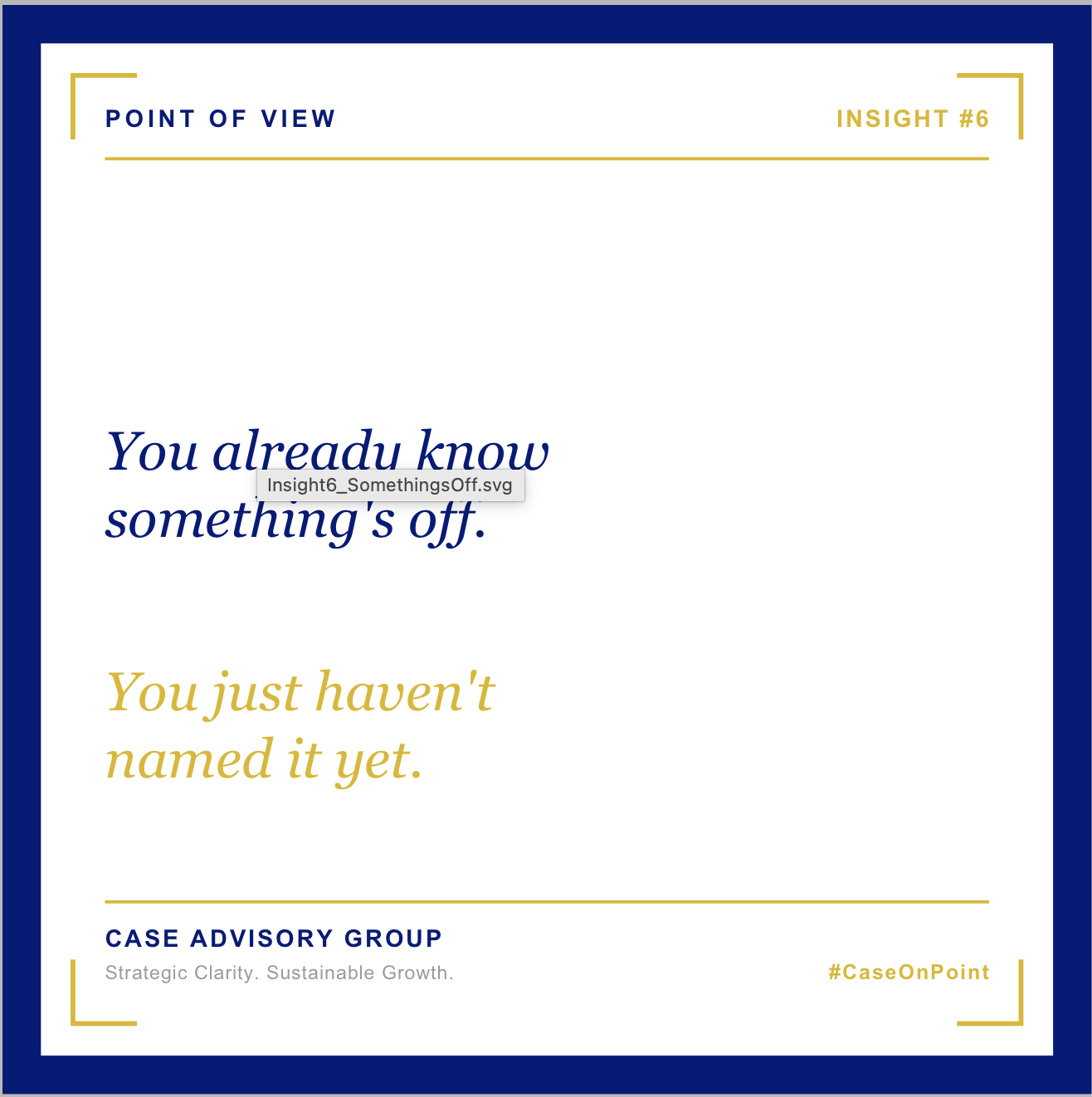 You Already Know Something's Off. You Just Haven't Named It Yet.