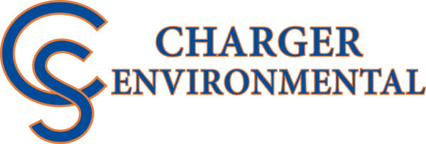 Logo for Charger Environmental with stylized 'C' and 'S' in orange and blue.