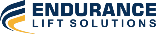 Endurance Lift Solutions logo featuring stylized blue and yellow swoosh design.