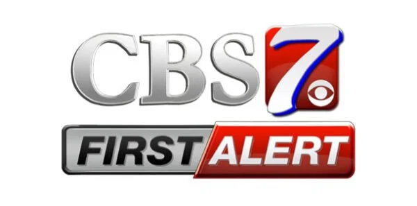 CBS 7 First Alert logo with gray and red color scheme.
