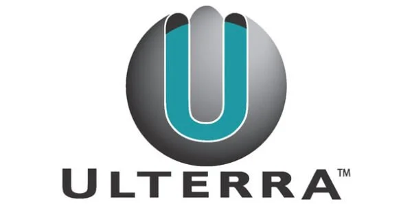 Ulterra logo with a stylized 'U' inside a black circle