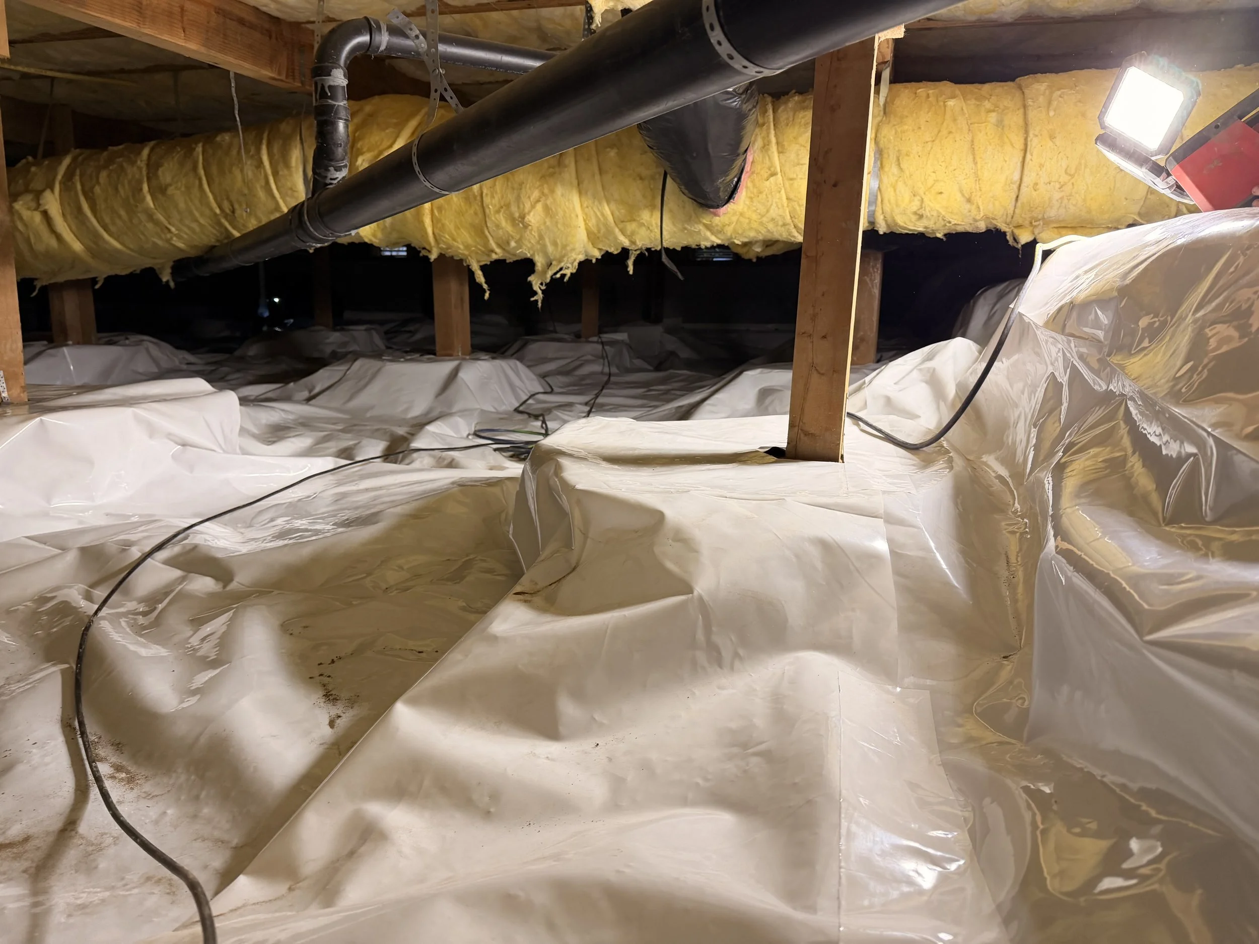 a clean and healthy crawl space