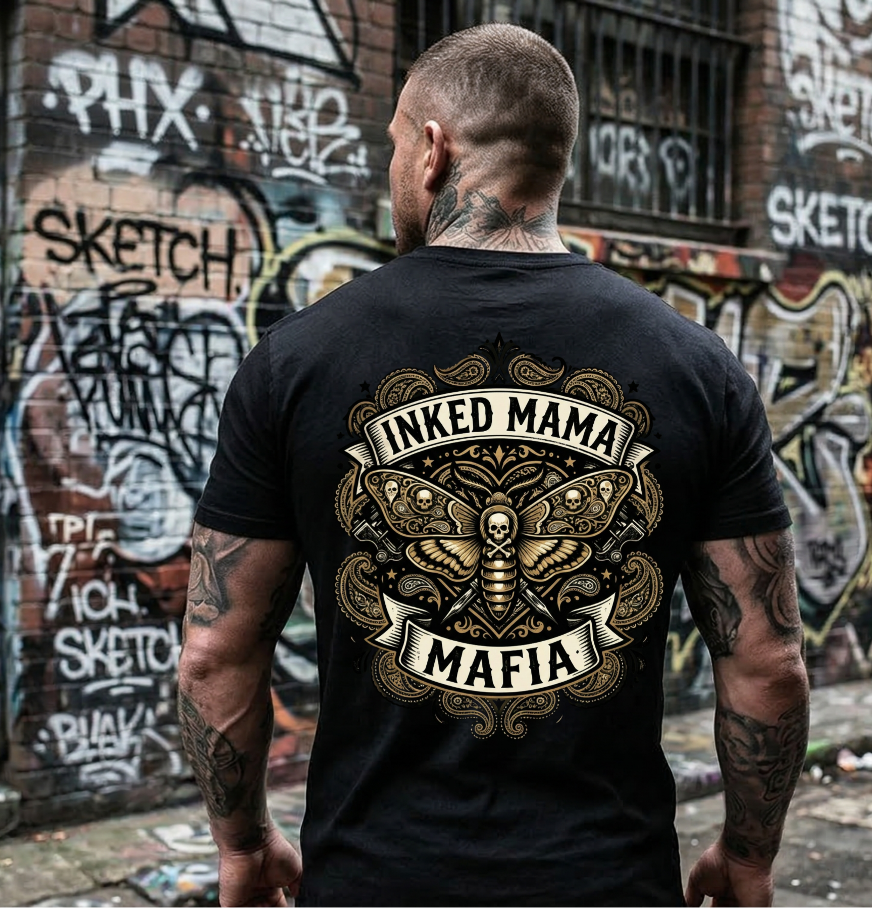 Inked Monarch Tee