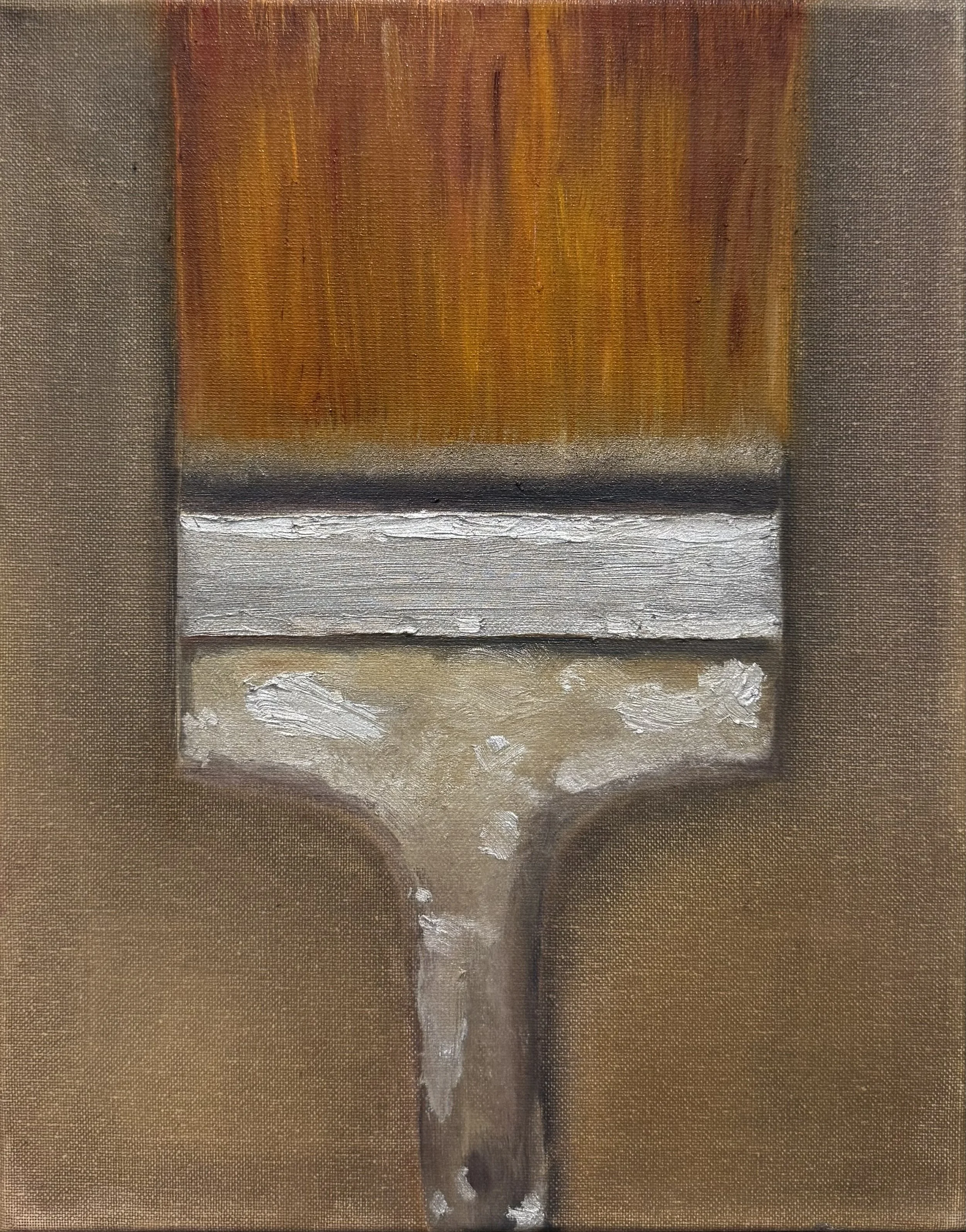 The First of One, 2025. Oil, wax, and pigment on canvas. 8" x 11" inches (20.32" x 29.94" cm). Private collection.