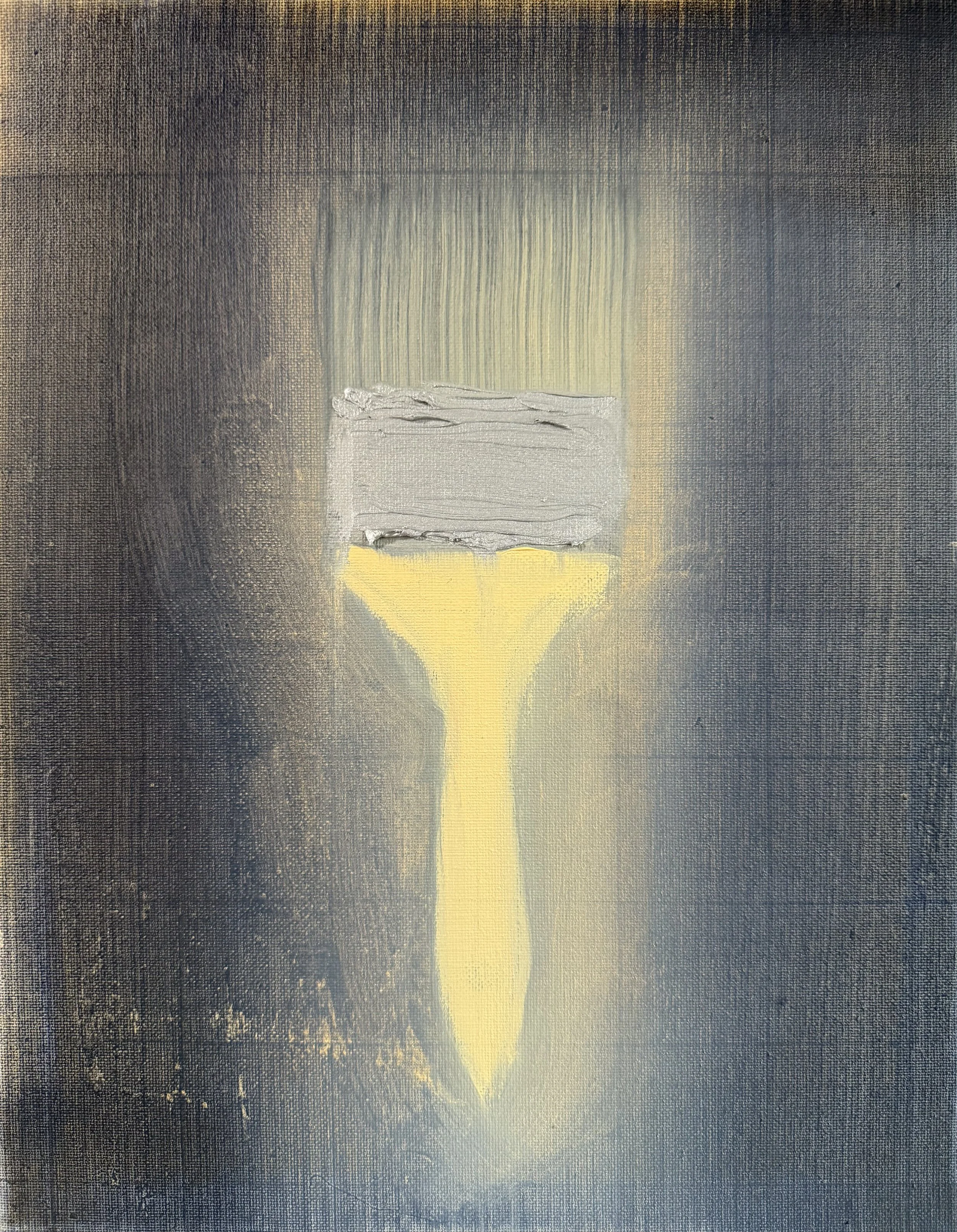 Study for Omega Spalter 1031/N 180, 2026. Oil, wax, and graphite on canvas. 11" x 14" inches (27.94" x 35.56" cm). Private collection.