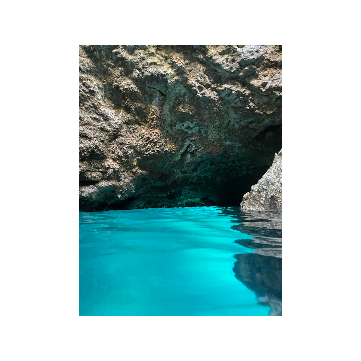 Underwater Turquoise Sea Cave