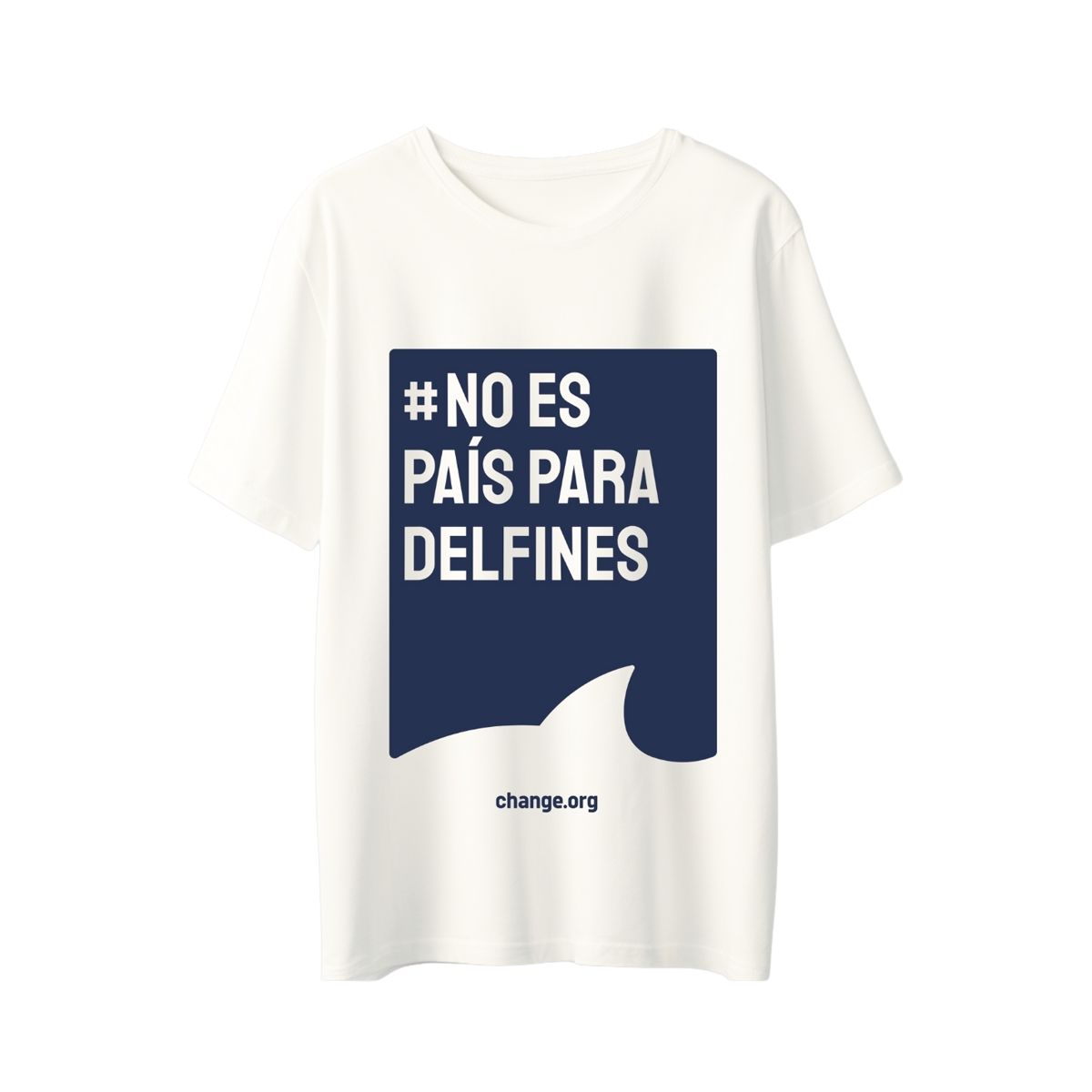 Dolphin Fin White T-Shirt (ESP)