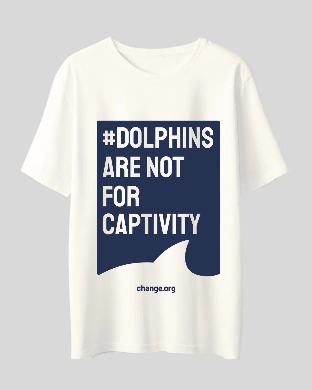 Dolphin-Fin-White T-Shirt-ENG.jpg