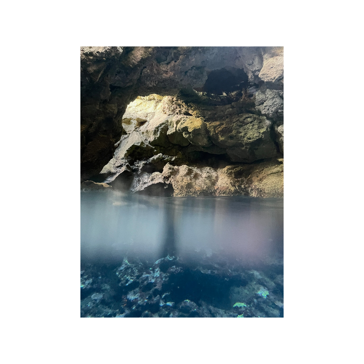 Underwater Misty Sea Cave