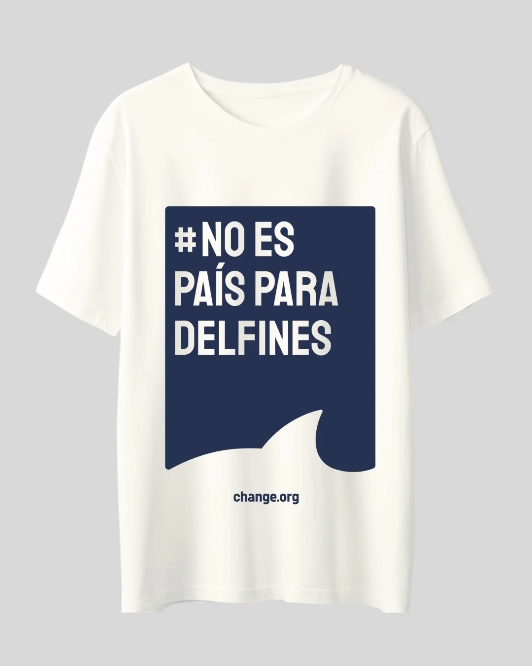 Dolphin-Fin-White T-Shirt-ESP.jpg