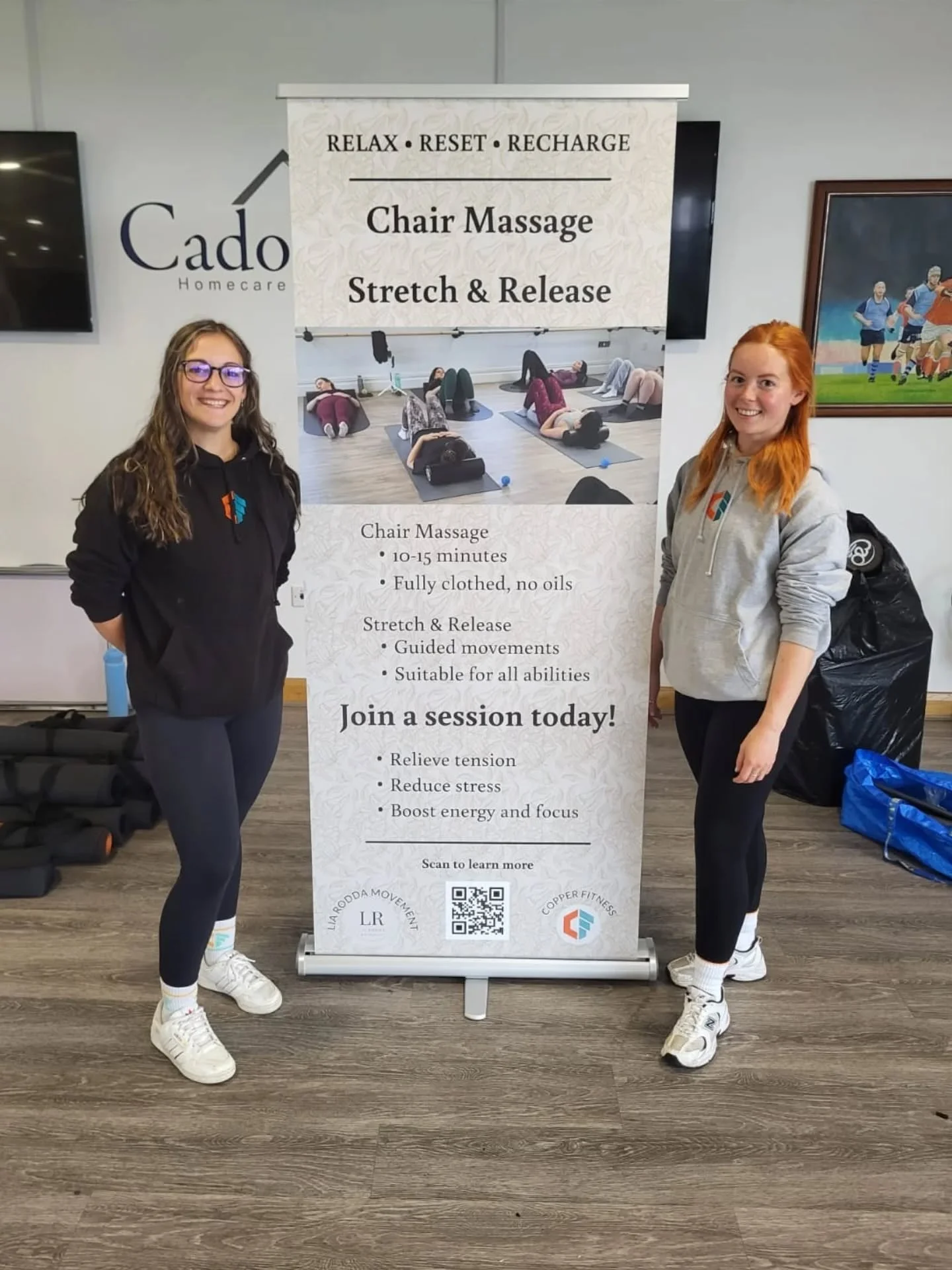 Corporate event we've attended recently

Offering wellbeing services: relaxing chair massage and guided stretch &amp; release 💆🏻&zwj;♀️🧘🏻&zwj;♀️

The @caredigltd staff were fab and thoroughly enjoyed every minute 😆

Thank you for having us and w