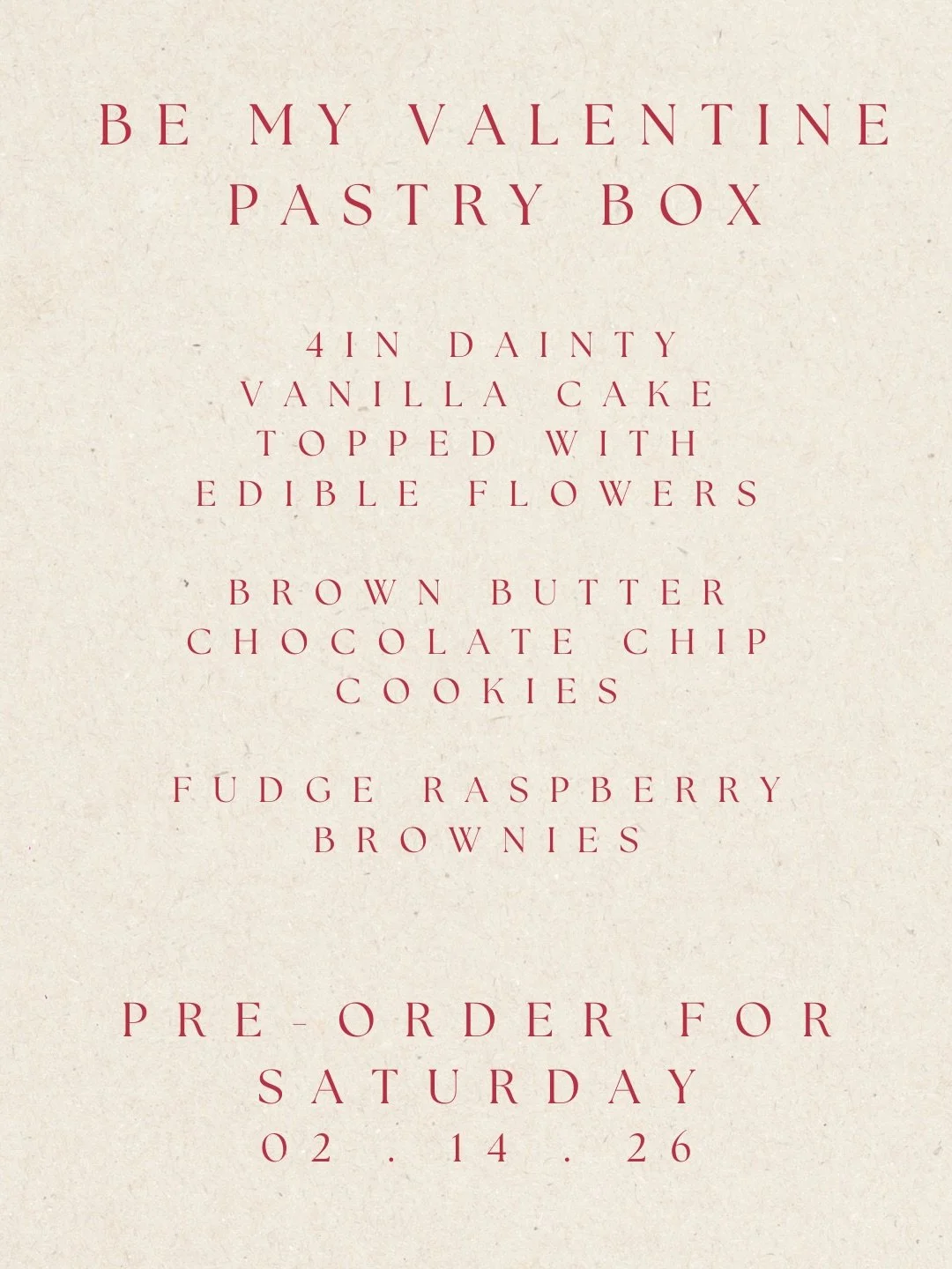 Say it with sweets 💌 launching our Be My Valentine Pastry boxes available for pre-order &amp; pickup on Saturday, February 14 to gift to your loved one. Every box is Valentine&rsquo;s Day themed tied in a big red bow ❤️
📍Pickup in Hali&rsquo;imaile