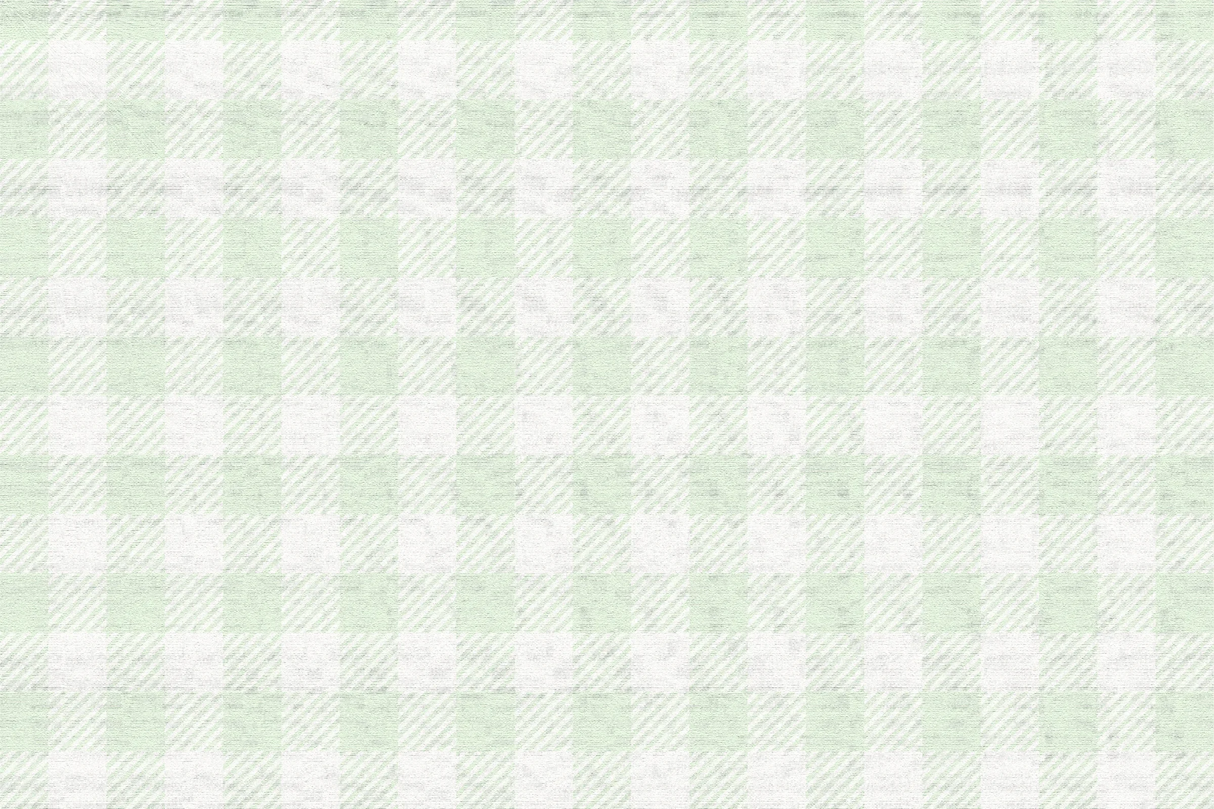Green gingham on linen.