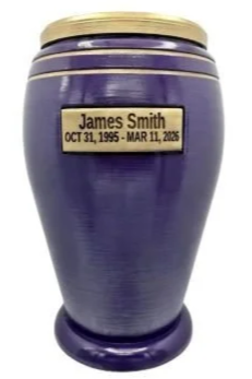 Purple & Gold (Nameplate Engraving)