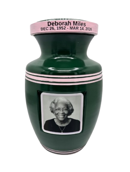 Hunter Green & Pink (Picture with Engraving)