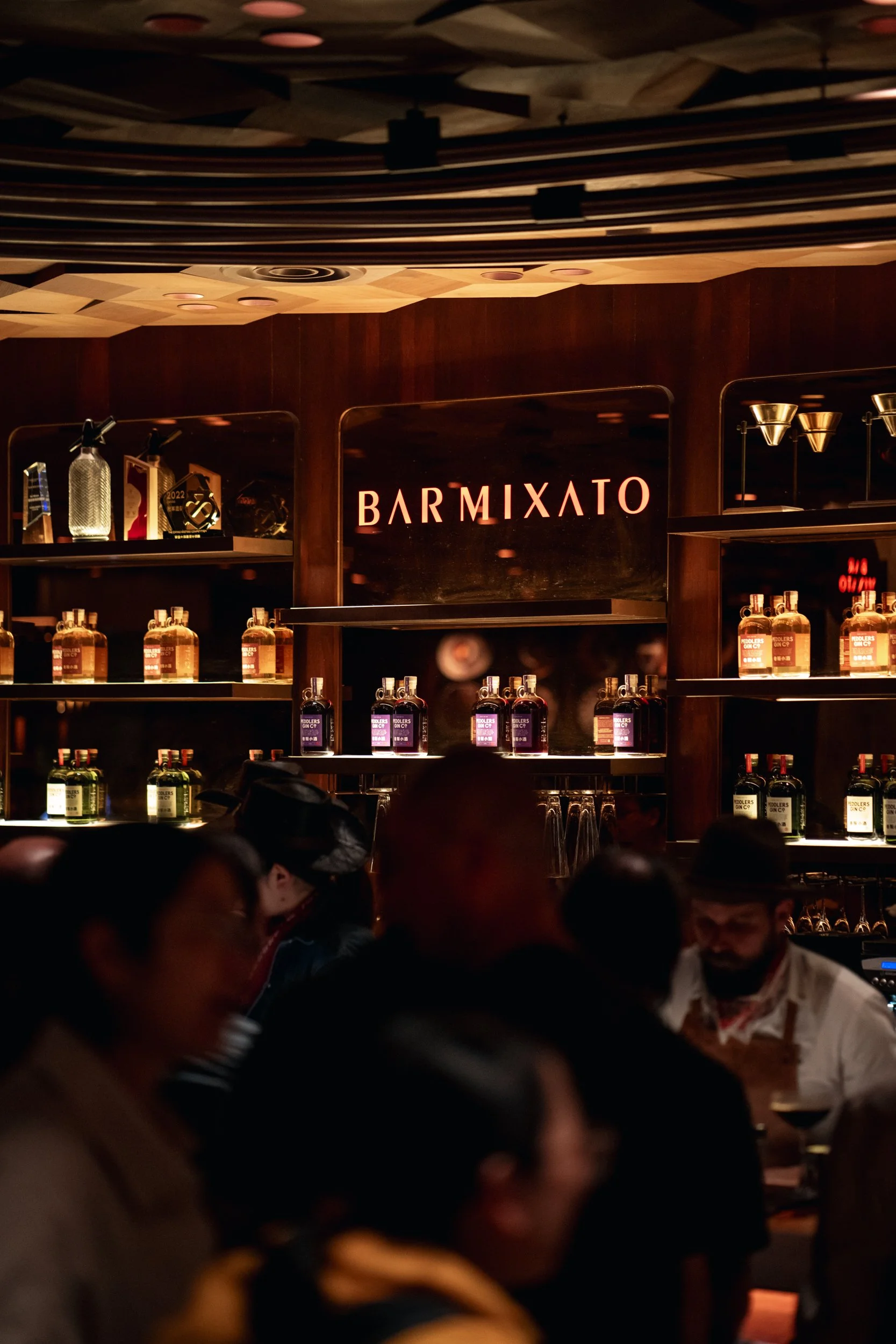 Coffee and tea cocktail at Bar Mixato, featured in the Peddlers Gin Shanghai bar guide.