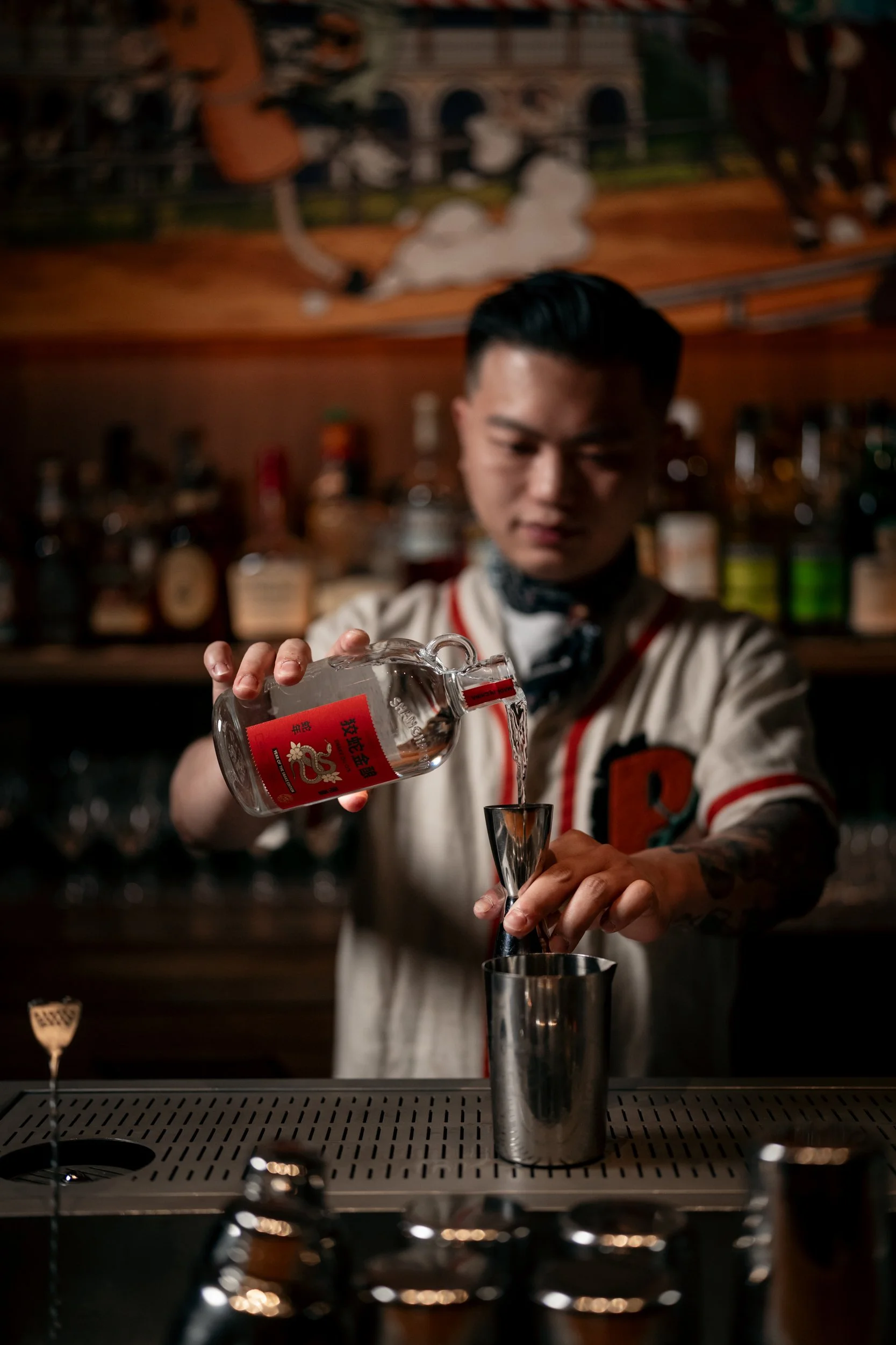 Cocktails and late-night snacks at Pony Up, recommended by Peddlers Gin in Shanghai.
