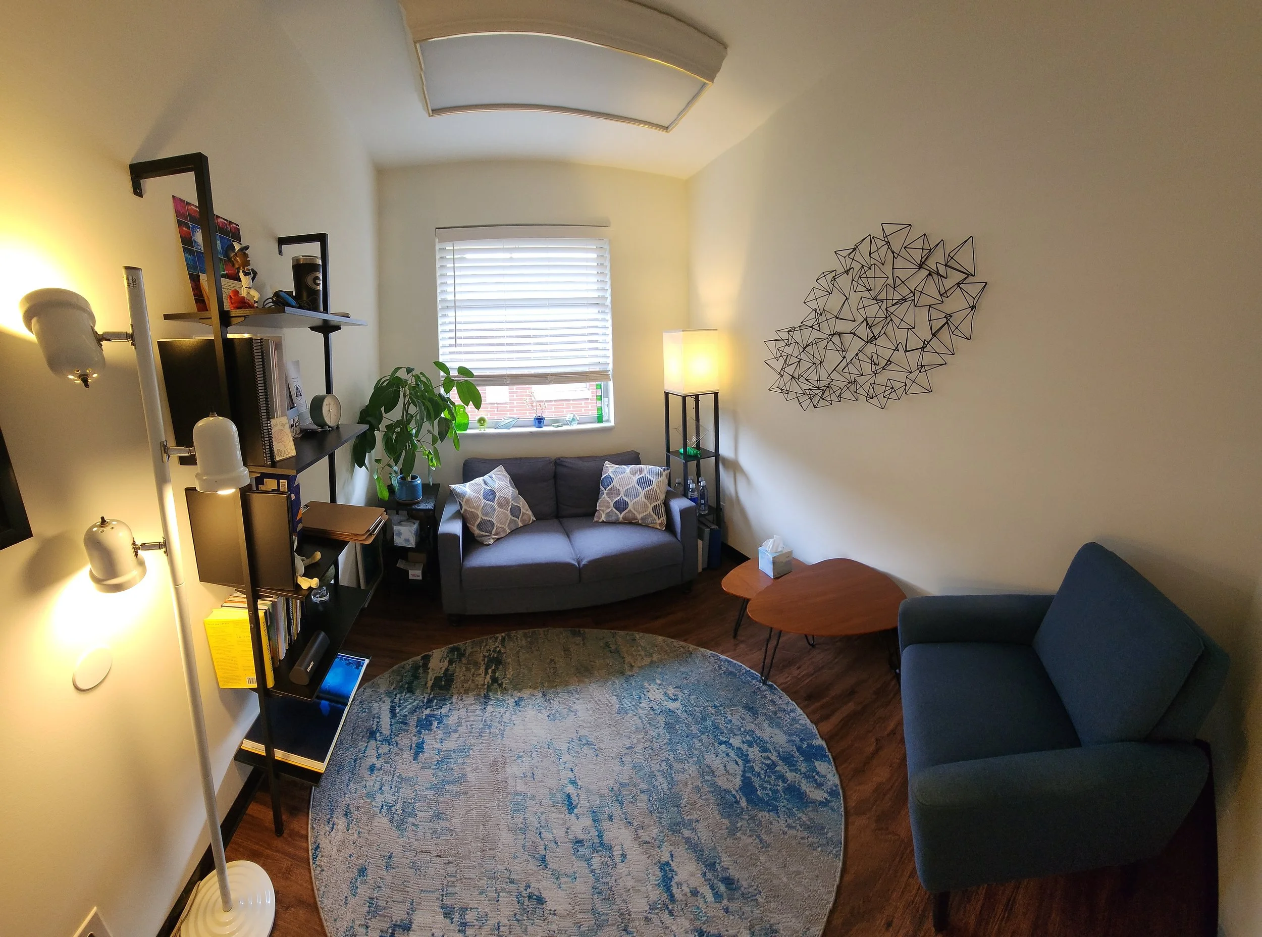 Individual therapy office for Cole Causey, Addiction Counselor in Athens, GA