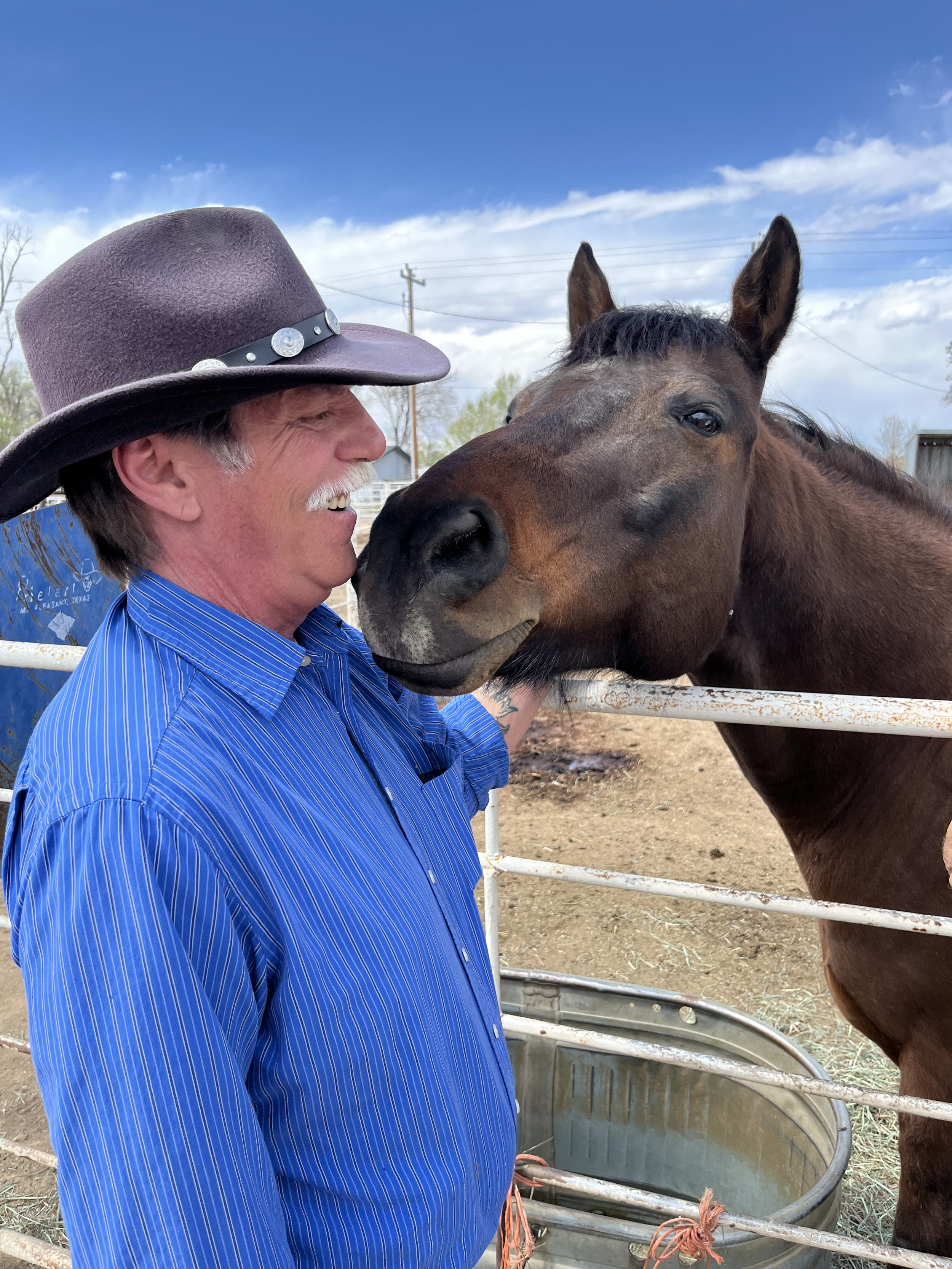 a man with a brain injury on a day trip to a farm