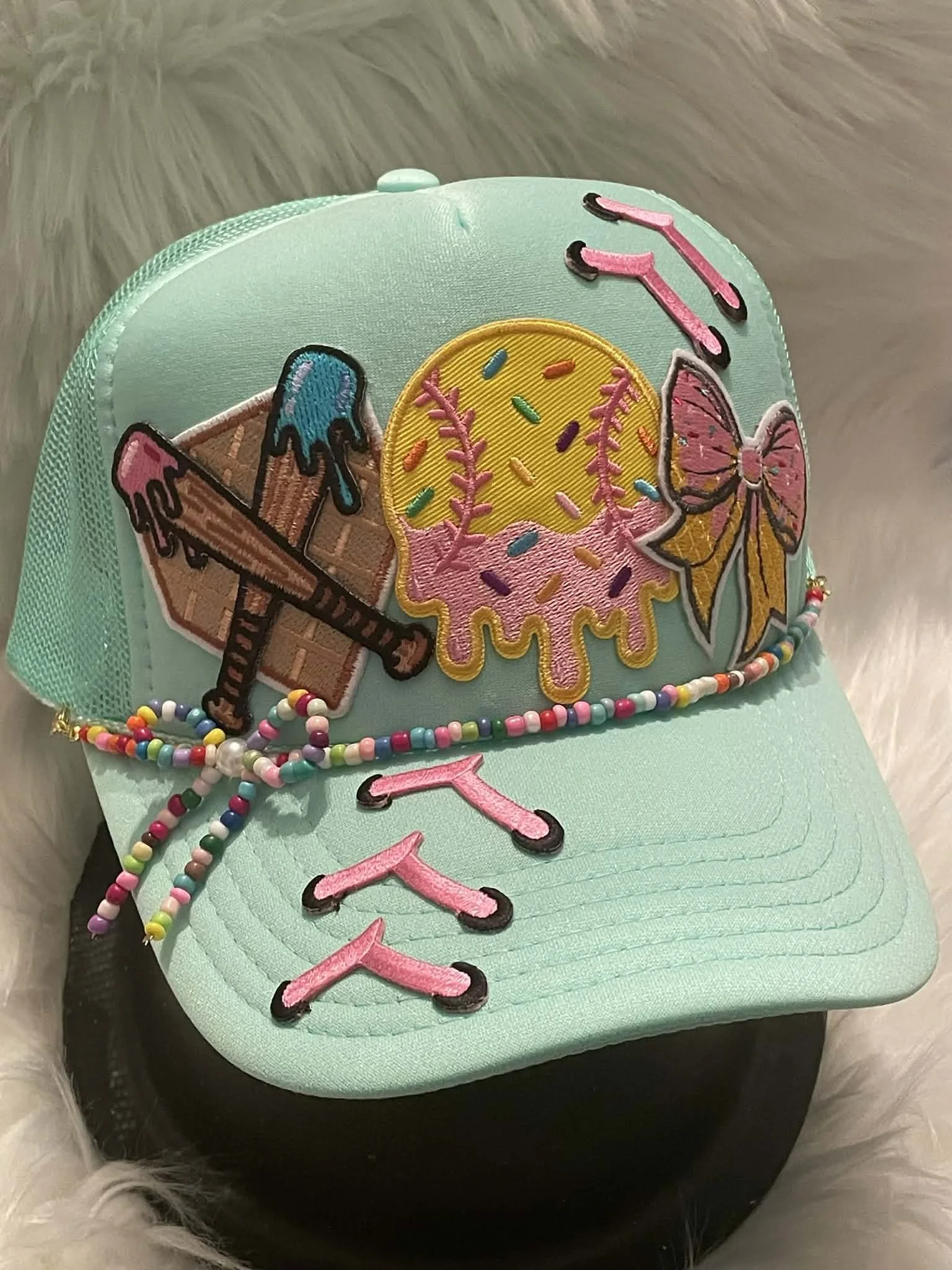 Respect the Drip with Candy Bow Hat Chain