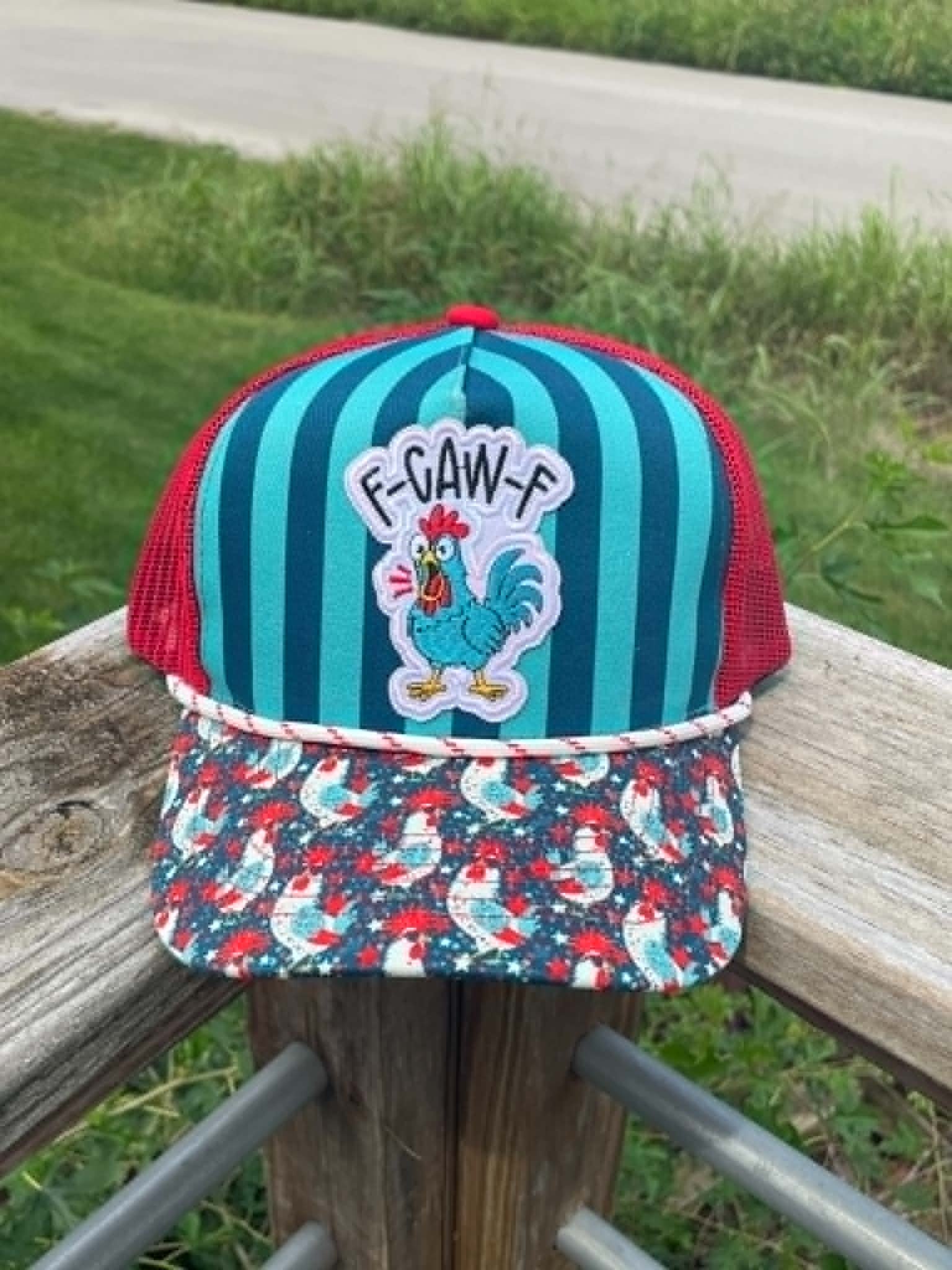 Rooster Charm Snapback Cap