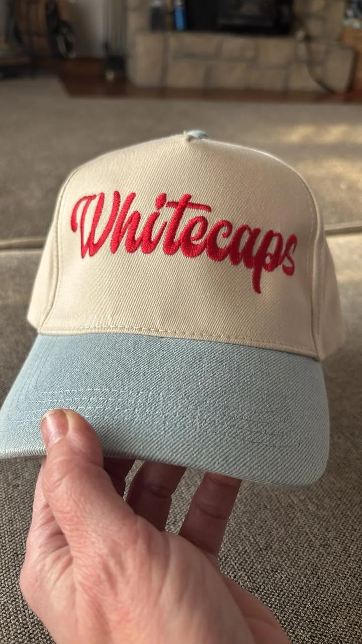 Whitecaps Embroidered Canvas Baseball Hat