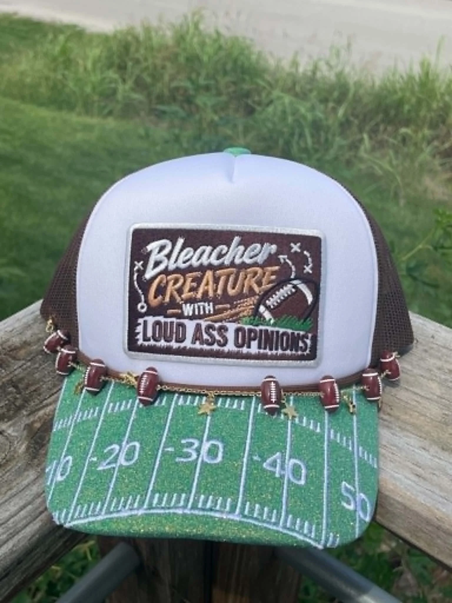 Bleacher Creature Football Cap