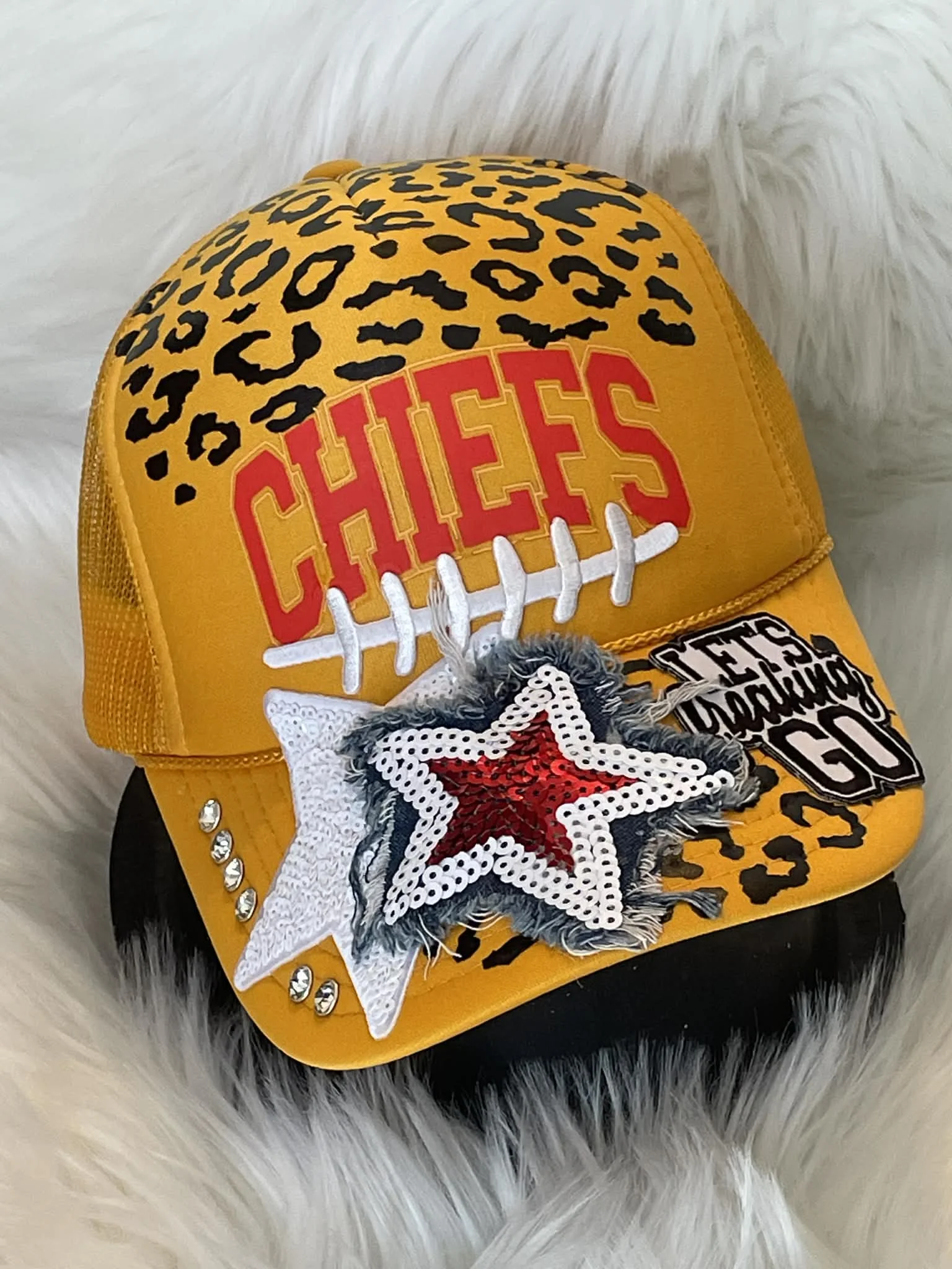 KC Chiefs Let's Freakin Go with leopard print