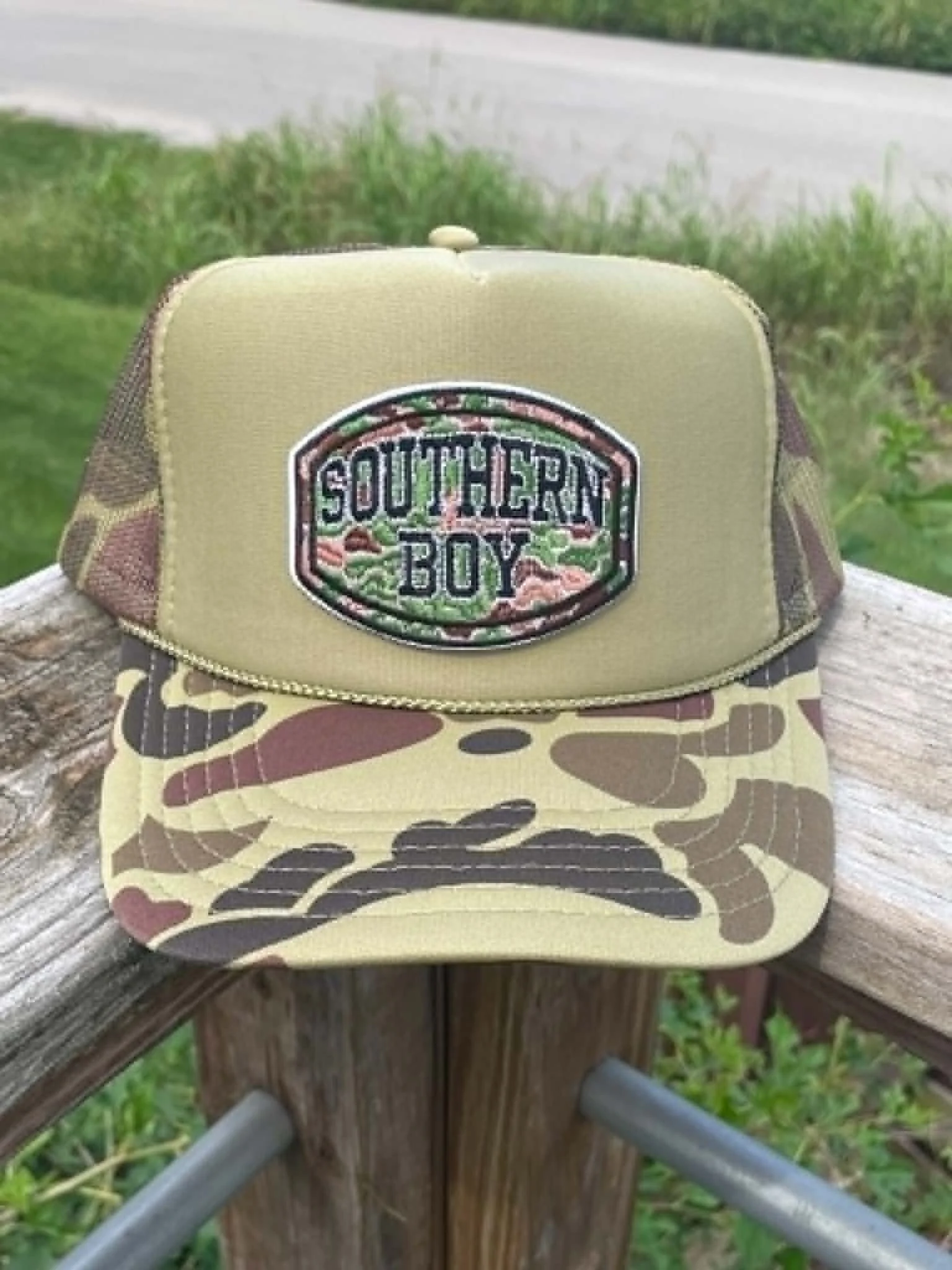 Southern Boy Camo Trucker Hat