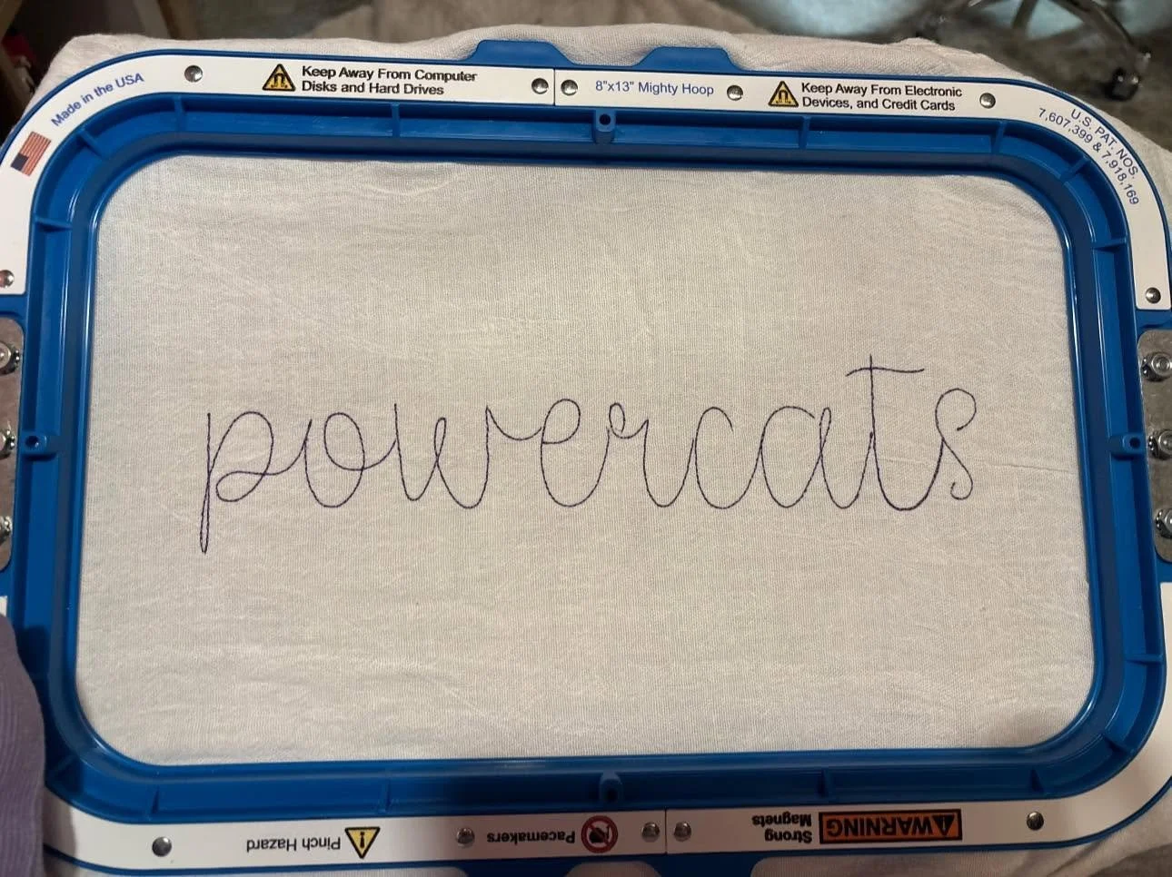 Custom Embroidered Powercats Tshirt