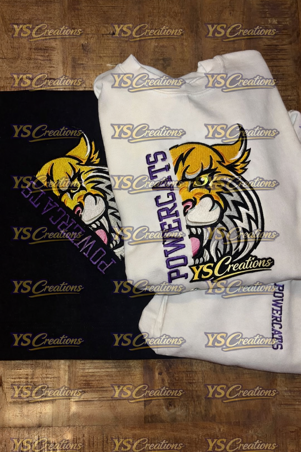 Custom Embroidered "Powercats" Sweatshirt