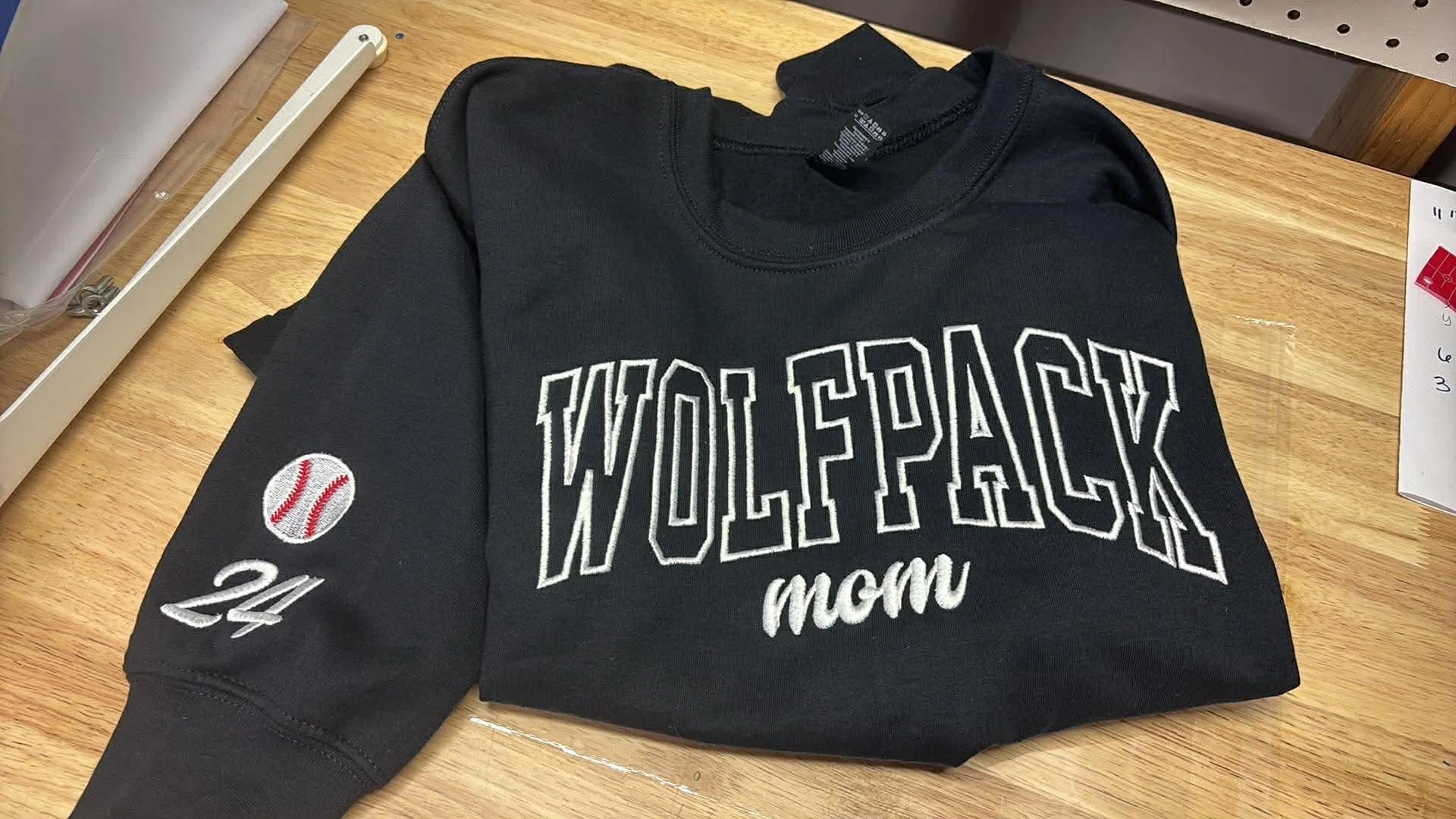 Custom Embroidered Wolfpack Sweatshirt