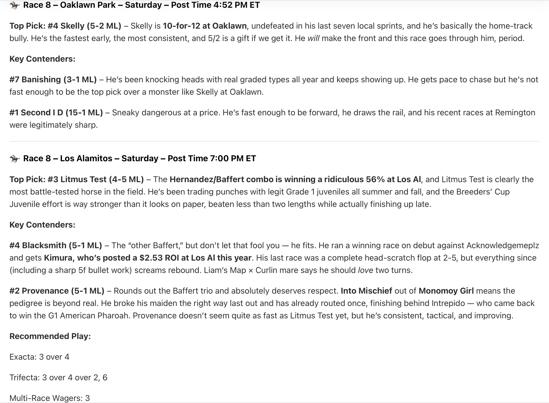 Dec 14, 2025 – 3–1 | +14.8 units