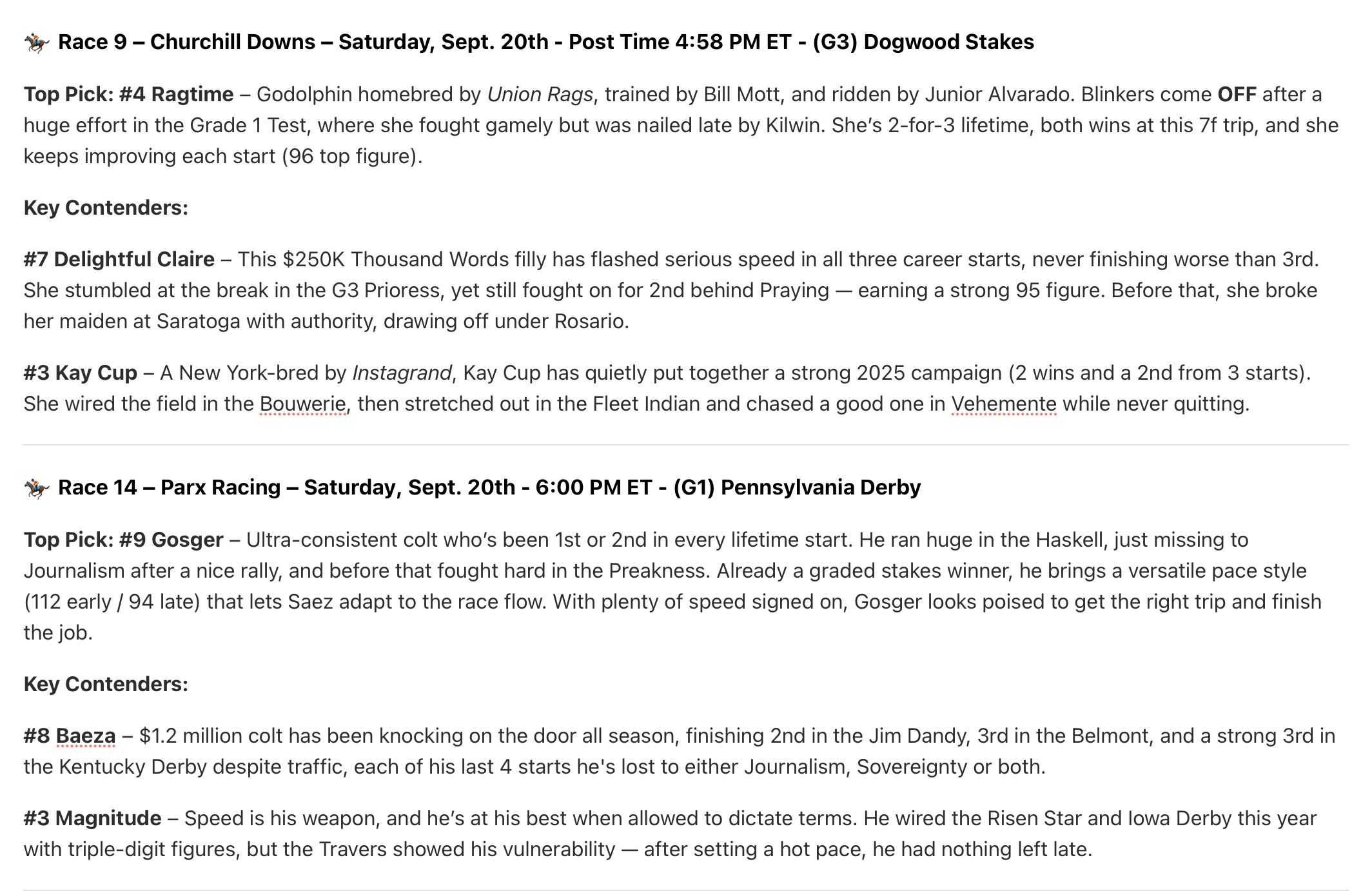 Sept 21, 2025 – 1–1 | -0.02 units 