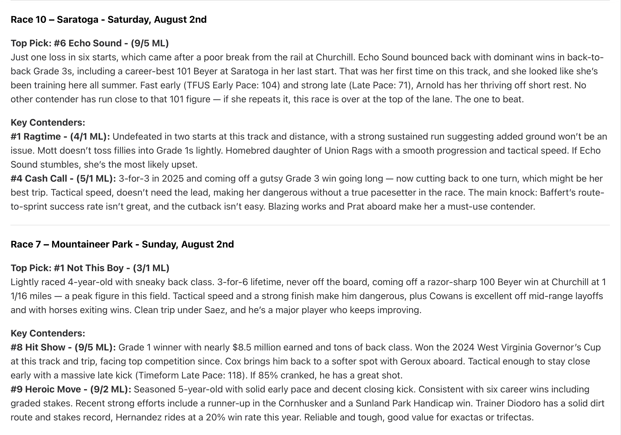 Aug 3, 2025 – 0–2 | -2 units