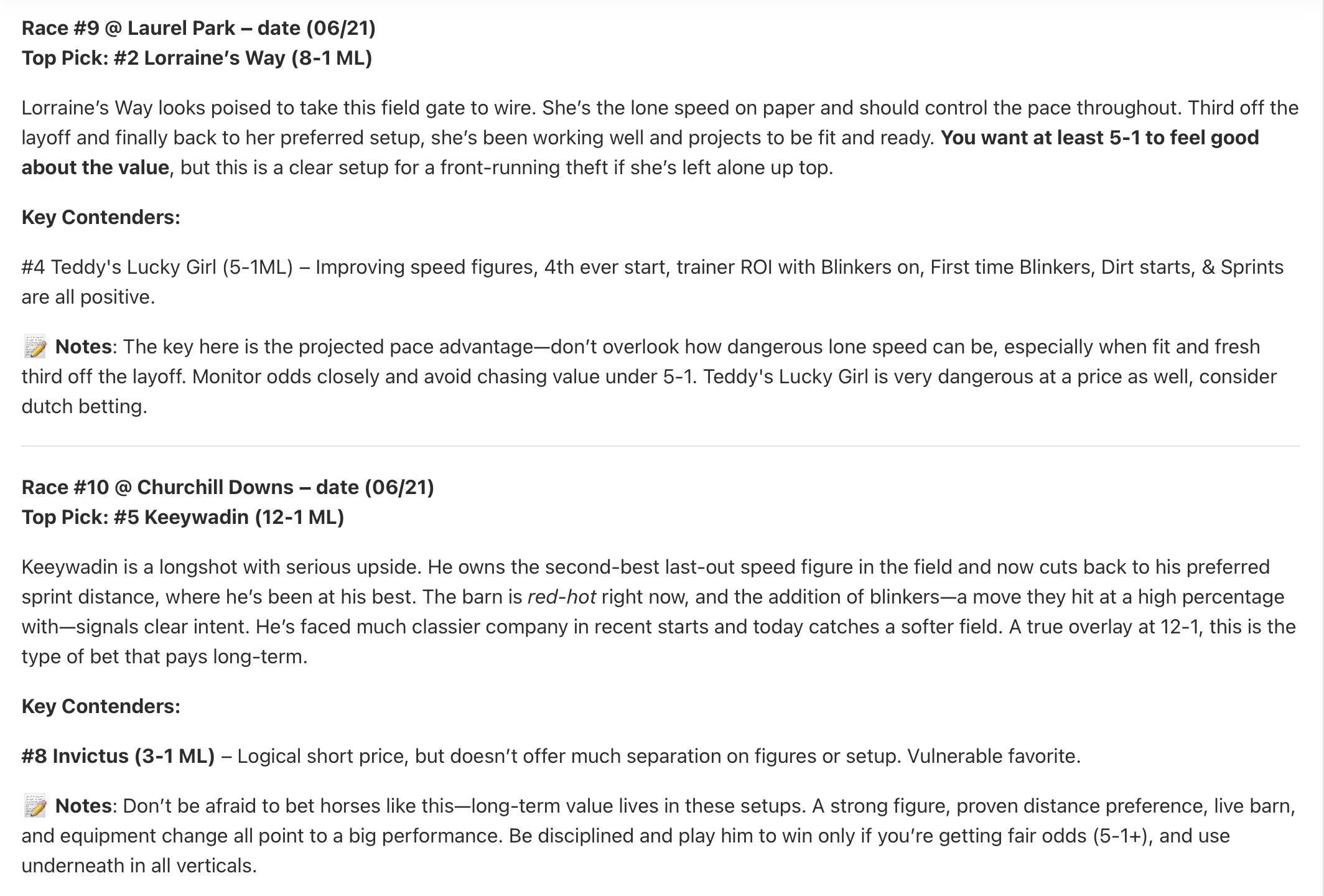 Jun 22, 2025 – 0–2 | -2 units