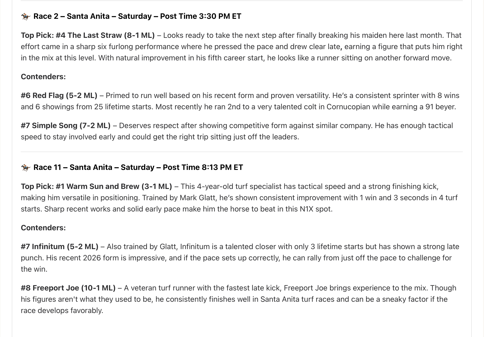 March 8, 2026 – 0–2 | -2.00 Units