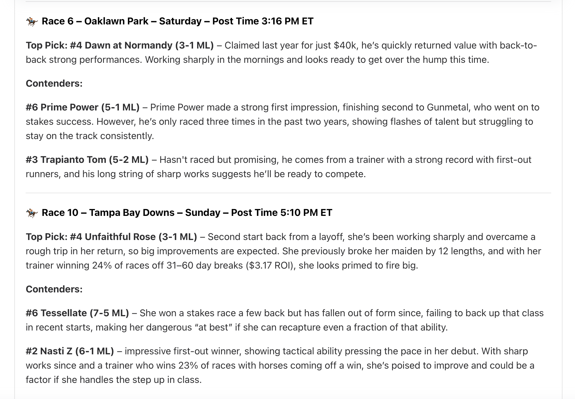 March 29, 2026 – 1–0 | +1.00 units