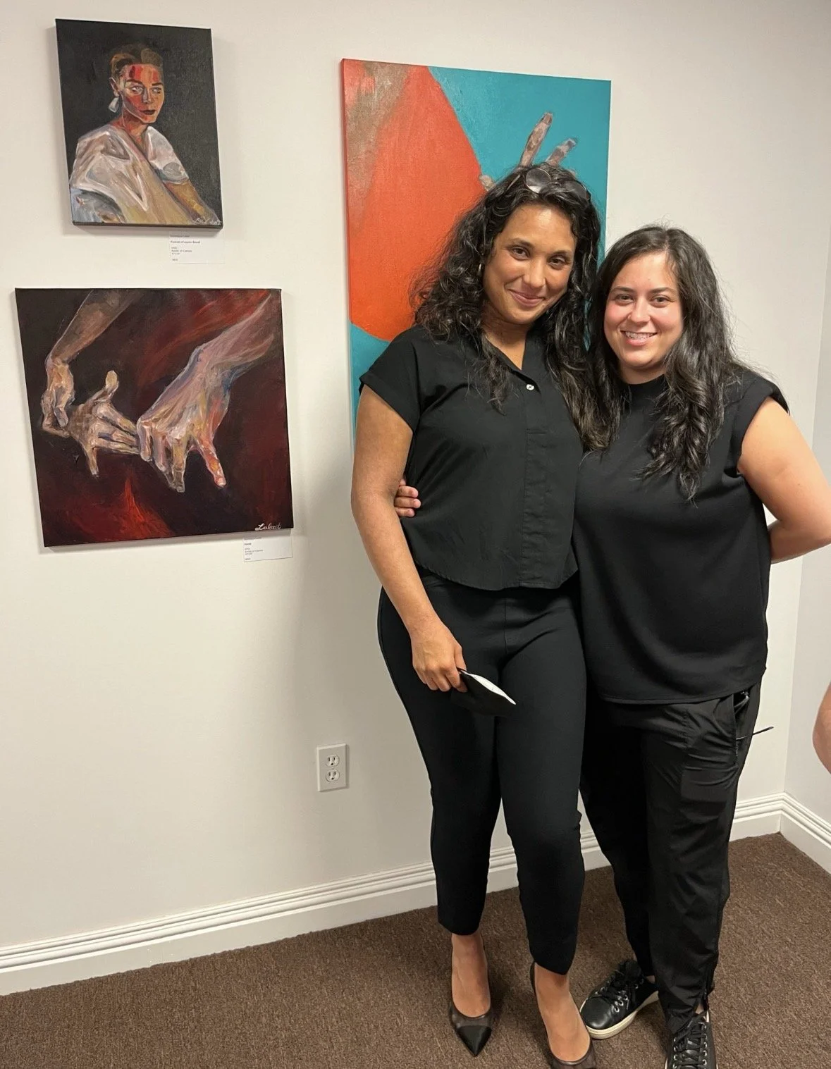 Dominique Labat, previous QUEER show featured artist with partner, Maria Skrzynski