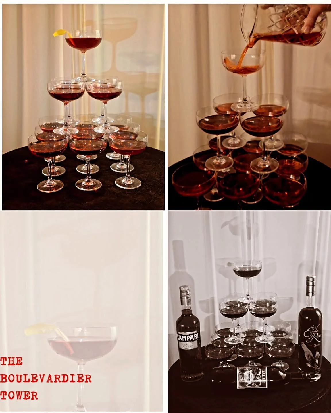 This might be the statement cocktail tower your event didn&rsquo;t know it needed!!

‼️THE BOULEVARDIER TOWER‼️

Because unforgettable events start with unforgettable details!

At Tap &amp; Sip Social, we design drink experiences that go beyond the b