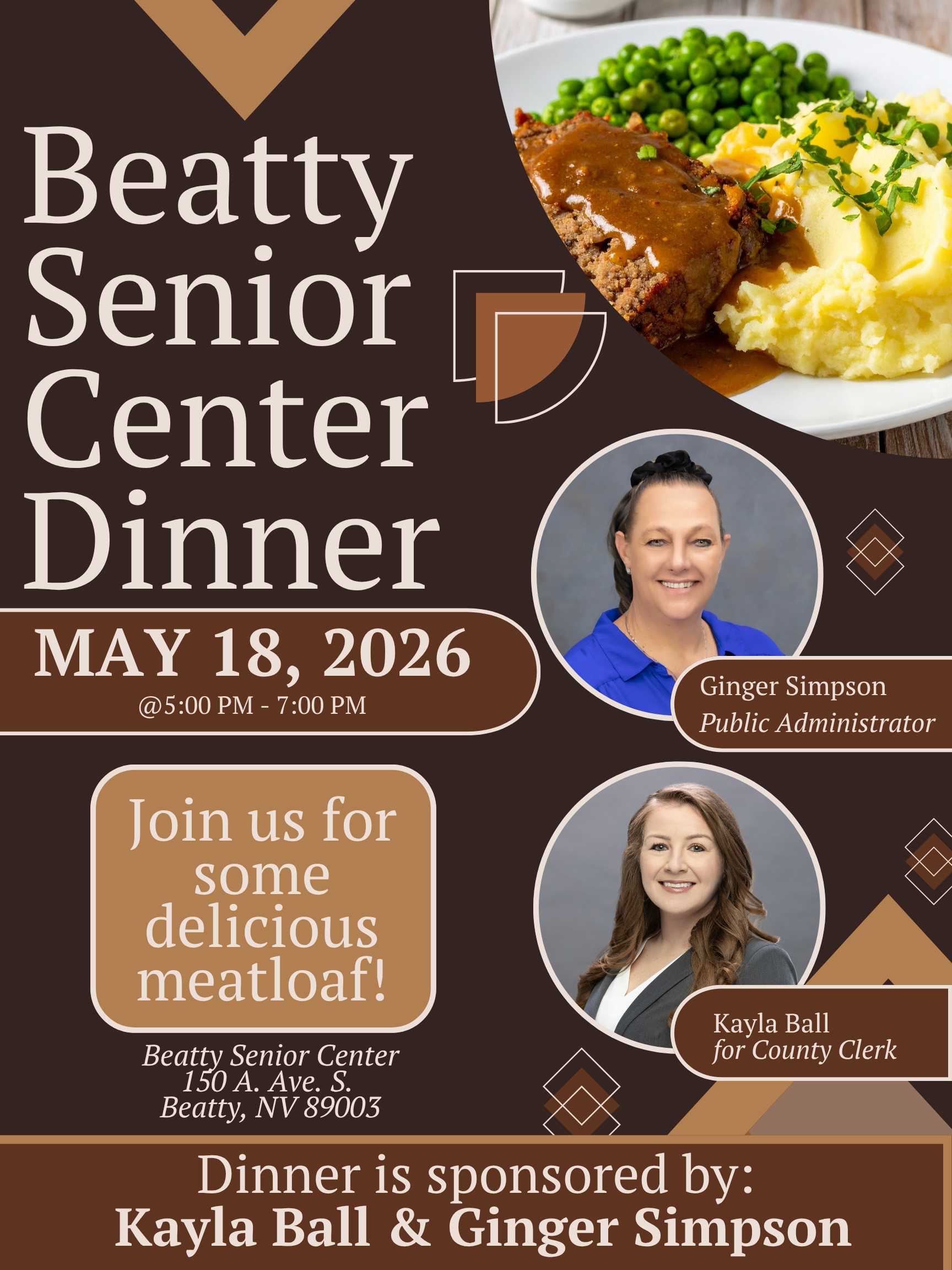 Beatty Senior Center Dinner