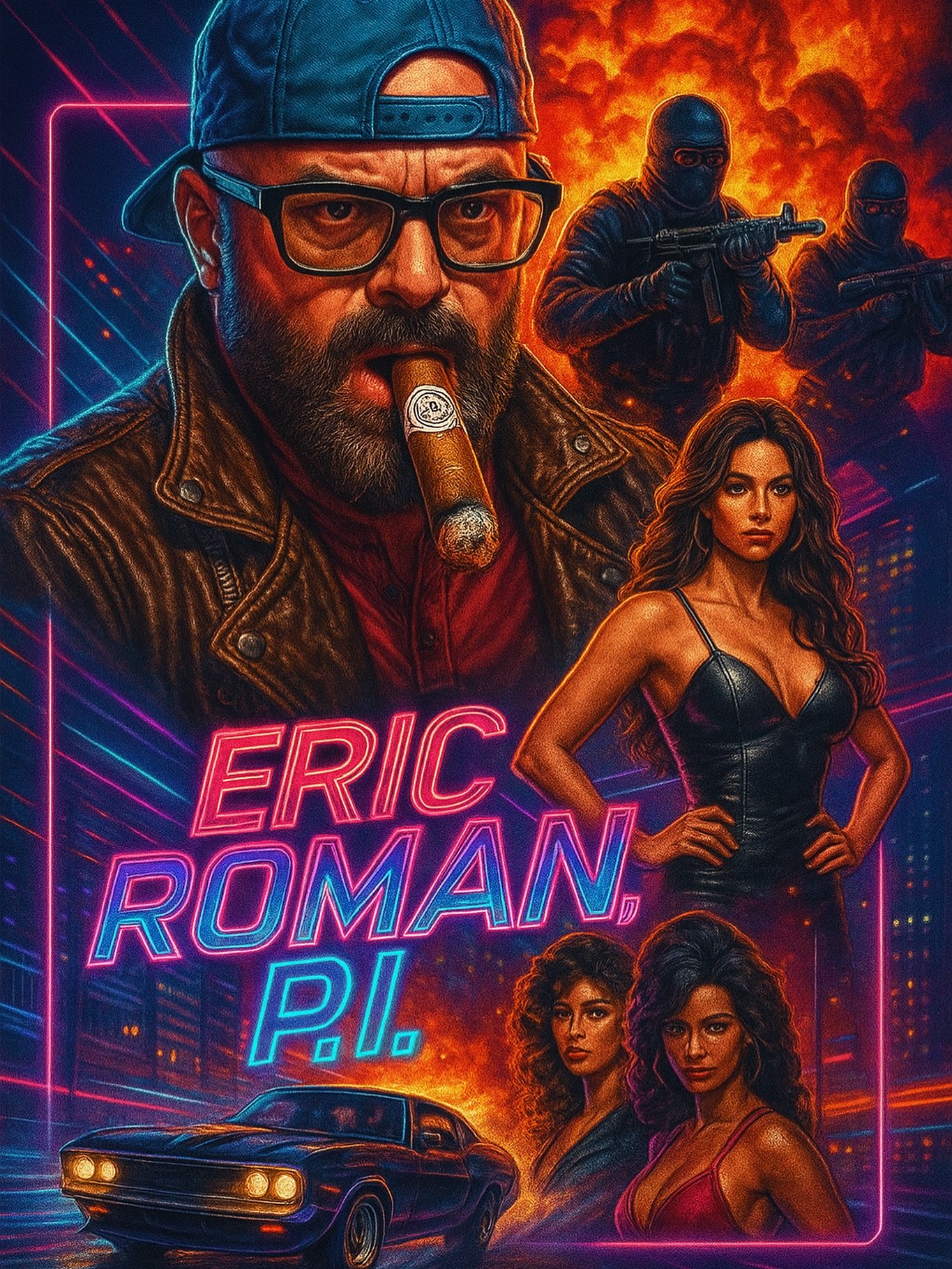 "He isn't just a P.I., he's a B.A.!" Catch my new movie Eric Roman, Penis Inlarger coming to theaters in July of '86!
