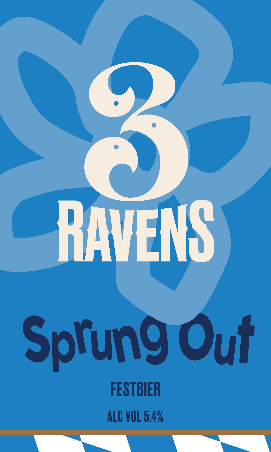 3 ravens brewery sprung out decal