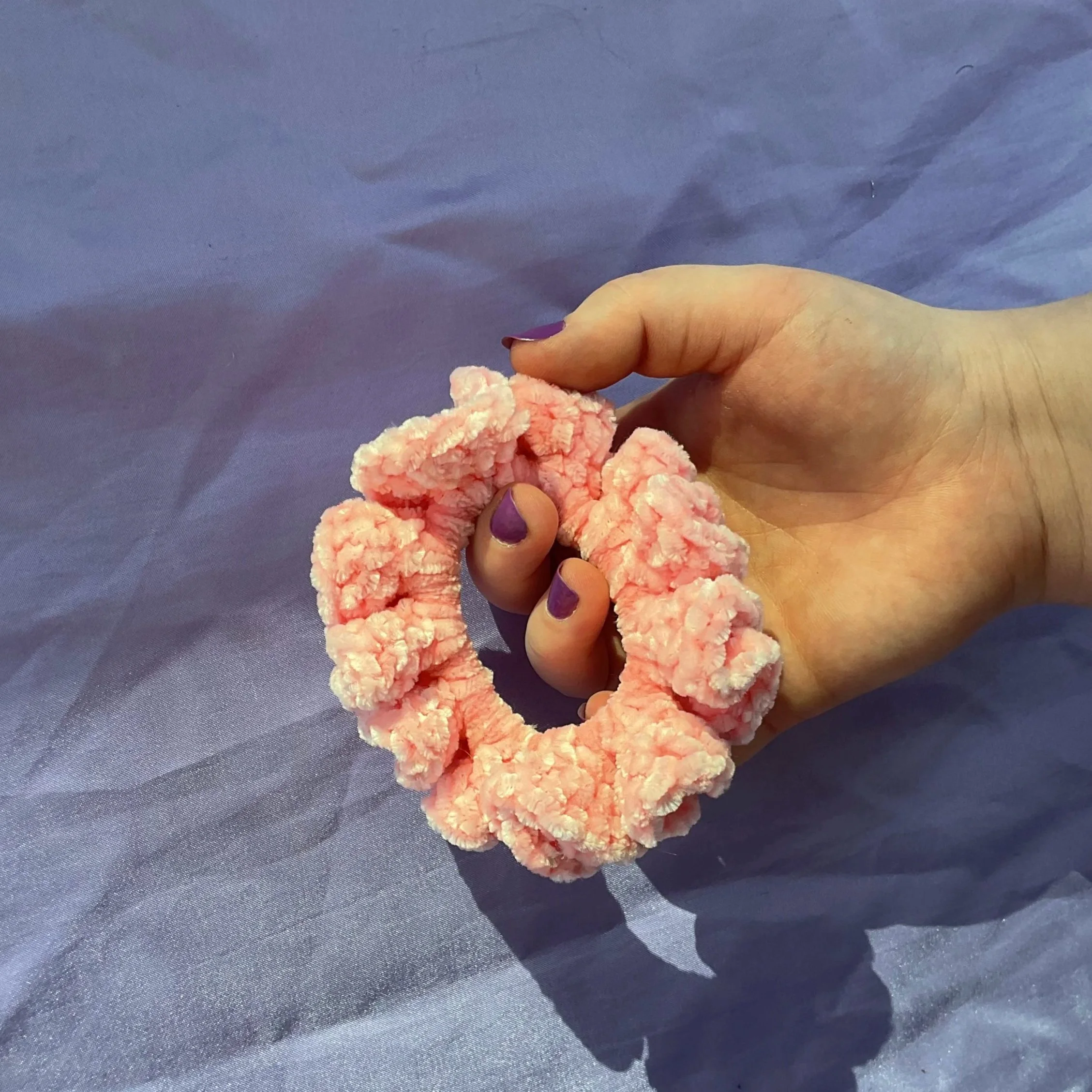 pink scrunchie 