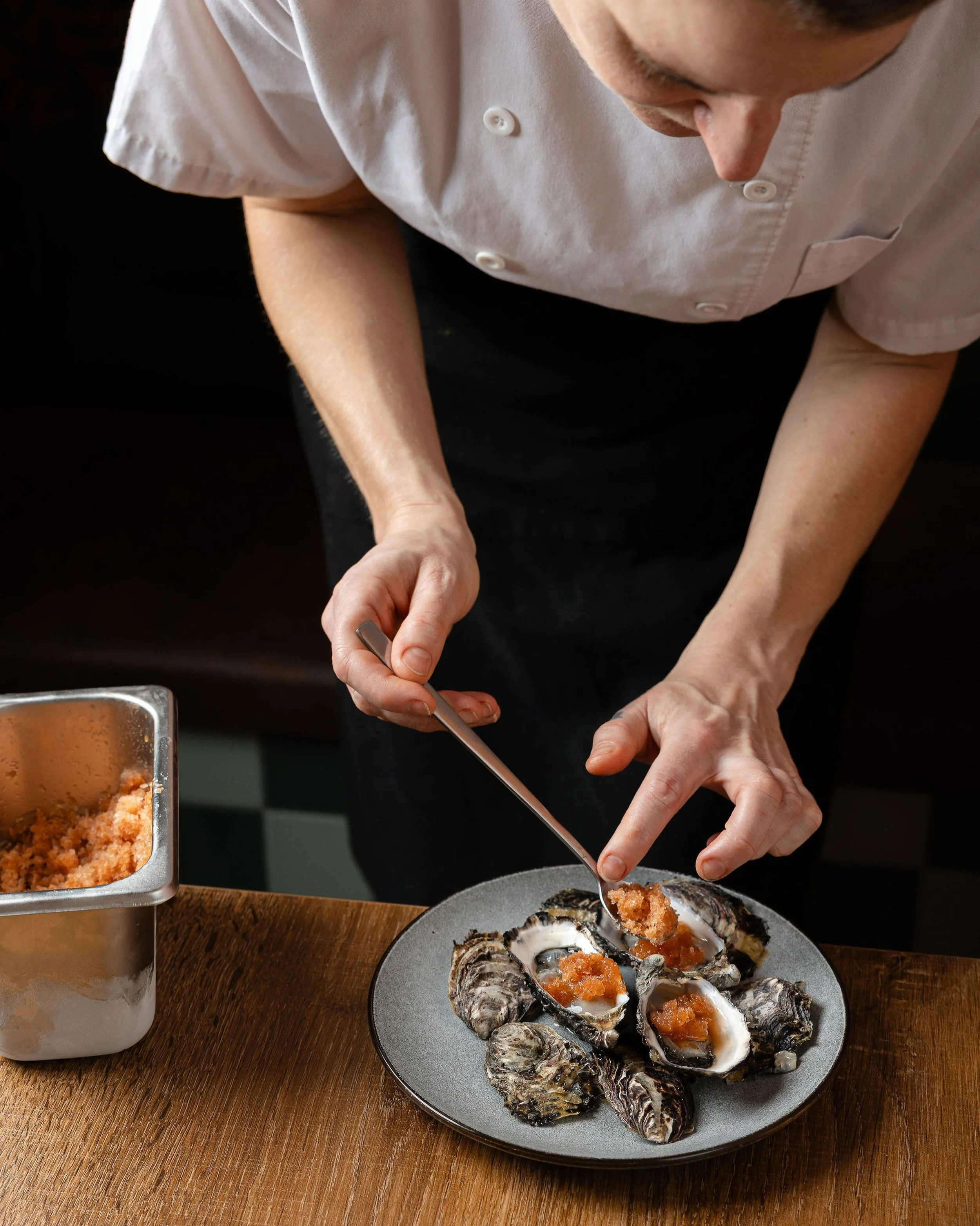 Prepped fresh, finished by hand, and sent out with a sharp tomato chilli sangarita.

Our oysters are cold, bright and made for your first round of drinks.

Come and join us at Picoso.

Bookings via the link in bio.