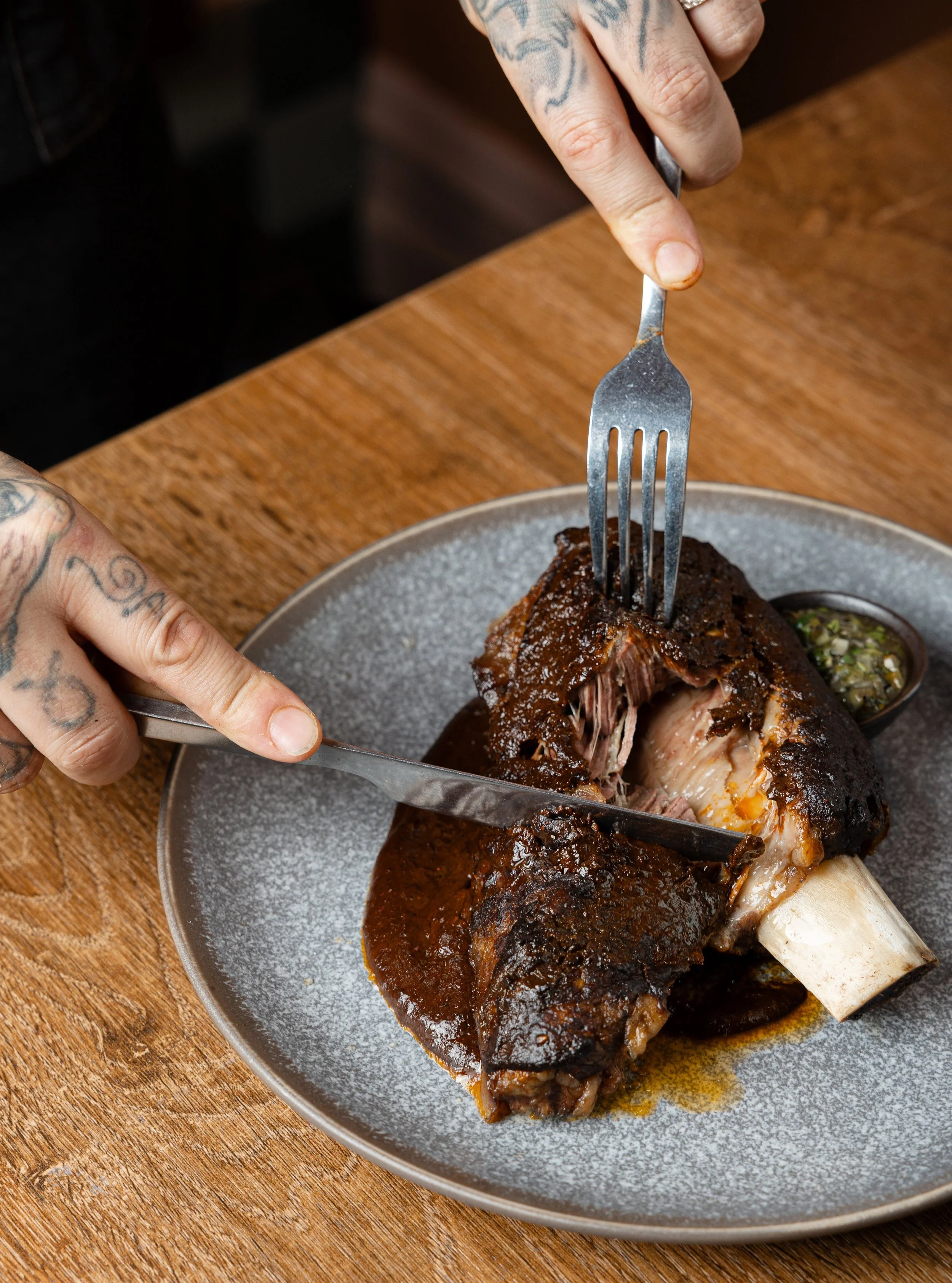 Slow-braised short rib with an aged mole poblano.
Vibrant flavour, locally sourced, made to share. 

The perfect winter warmer. 

This is your sign to text the groupchat and make a night out of it.

Bookings via the link in bio.