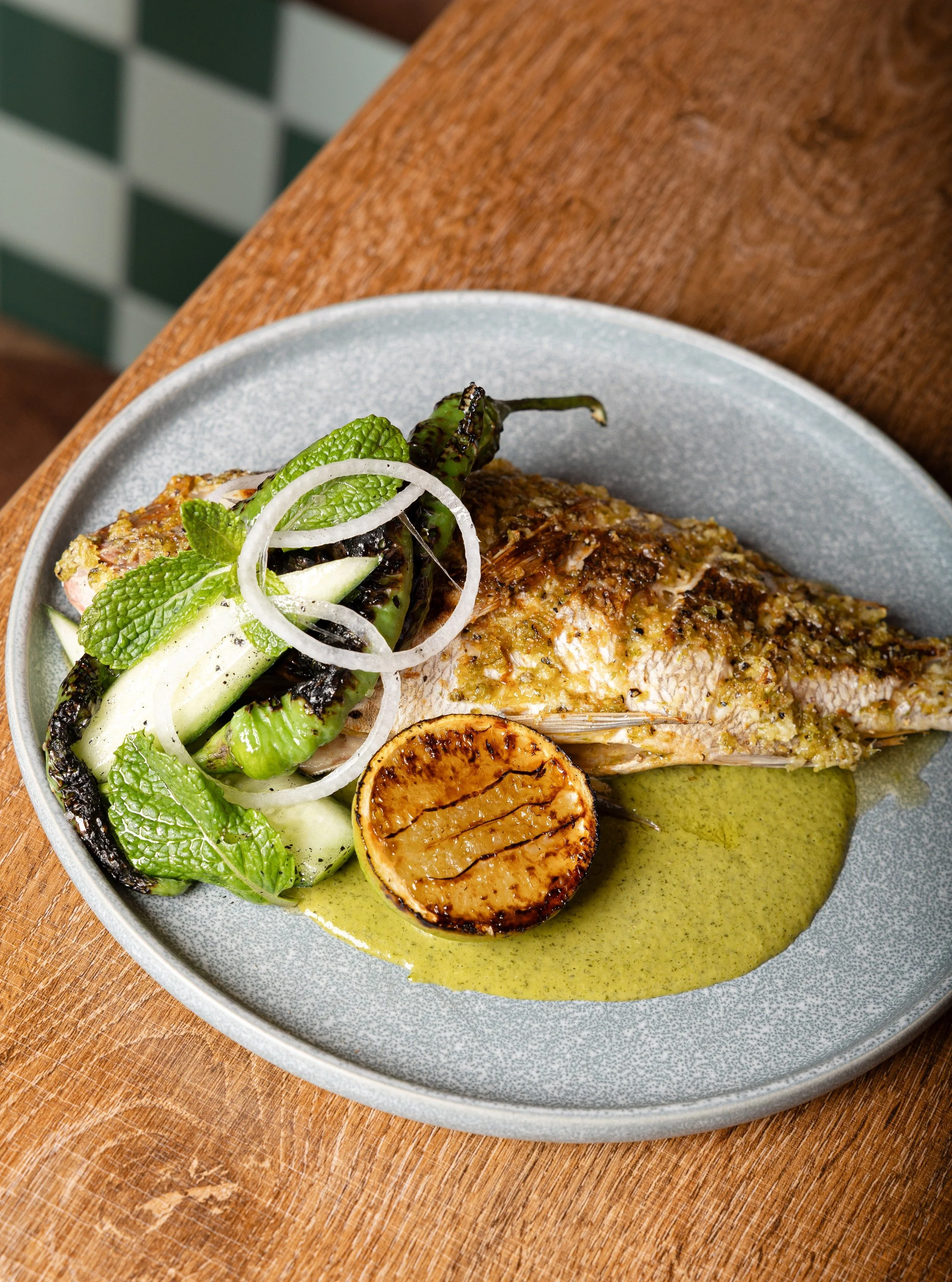 Simple ingredients. Big flavour.

Whole market fish with bright green salsa. 

89 Prospect Road, Prospect. 

Bookings via the link in bio.