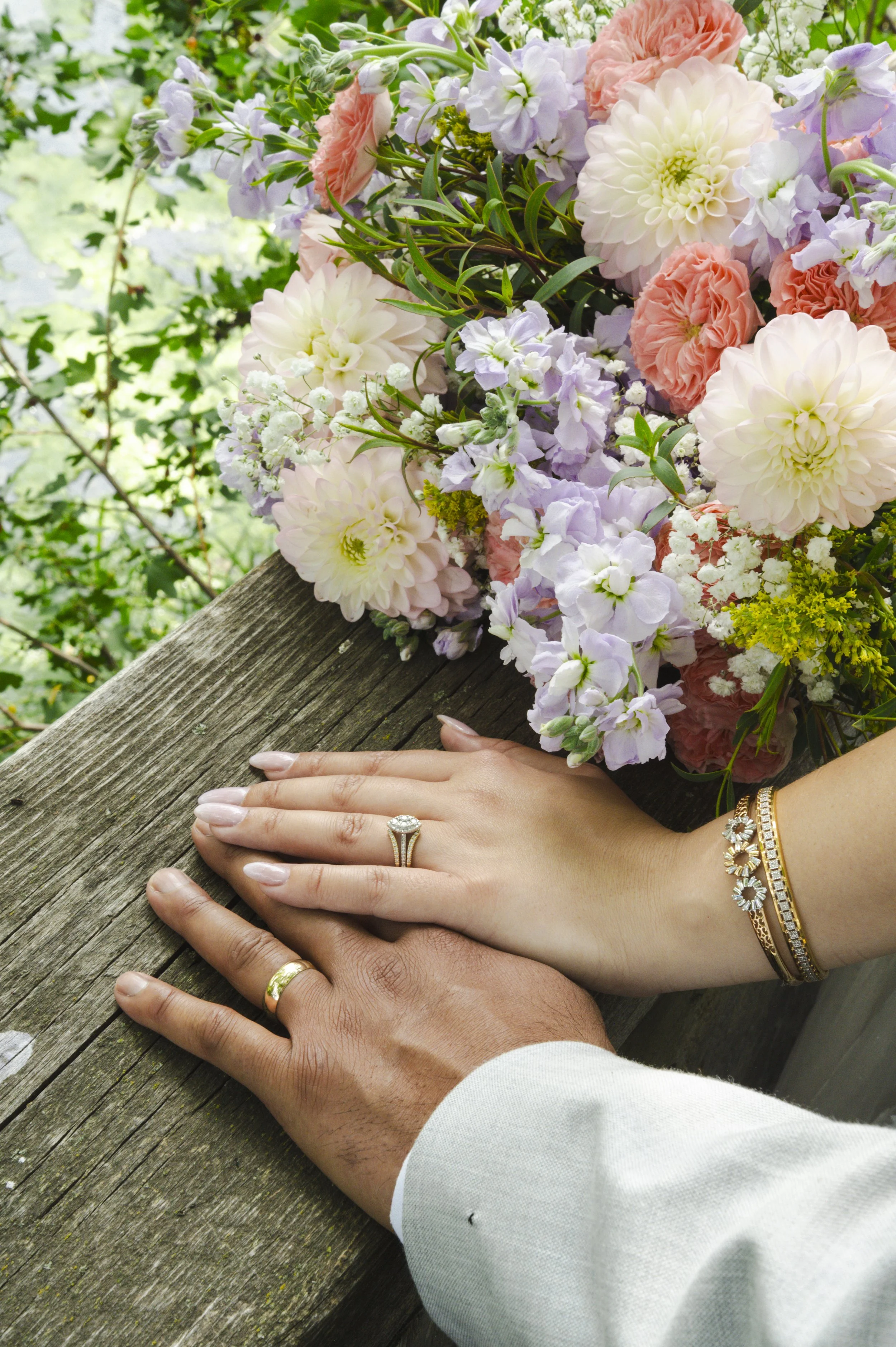 Calgary outdoor wedding ceremony photo
