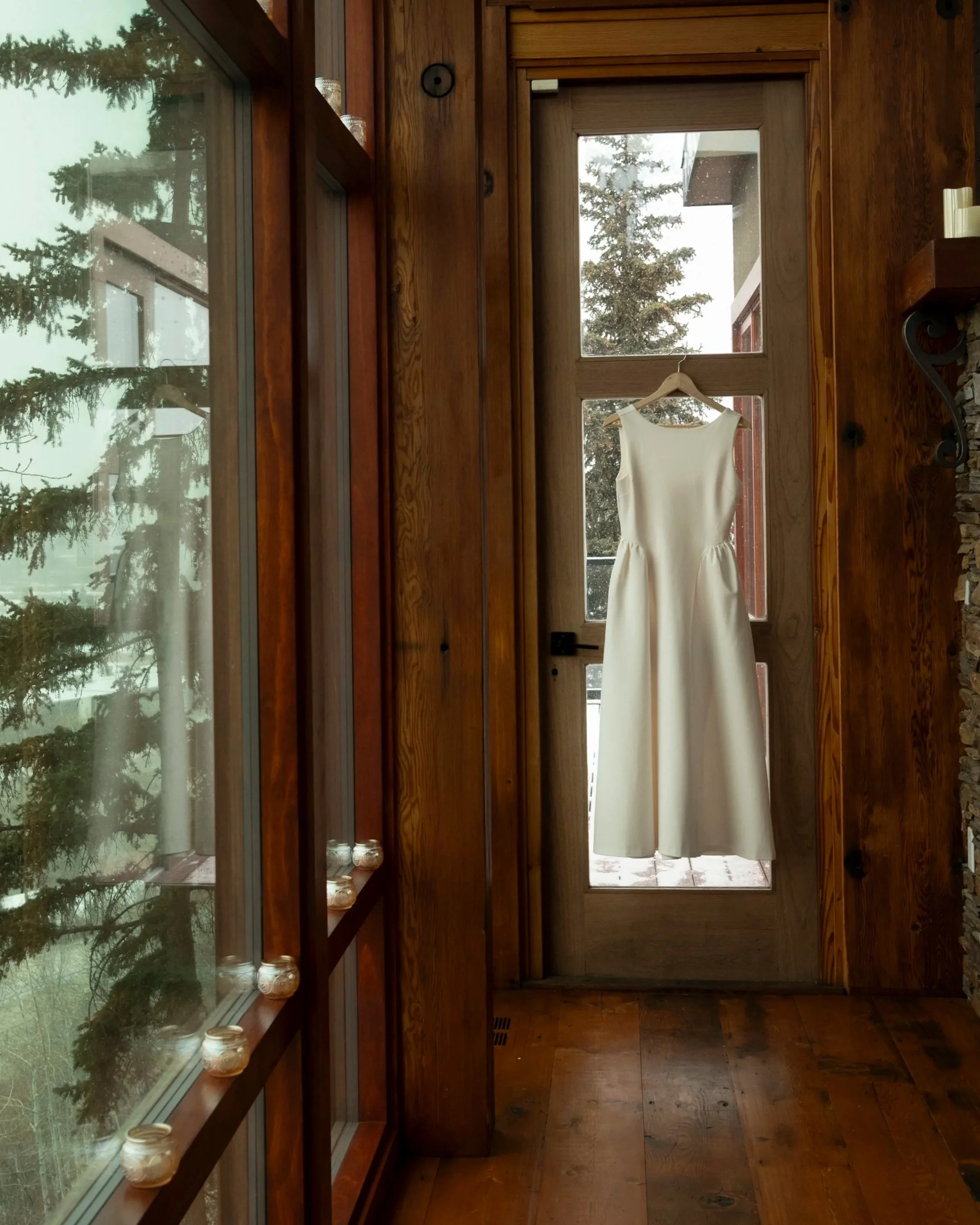 Calgary outdoor and indoor wedding ceremony photo